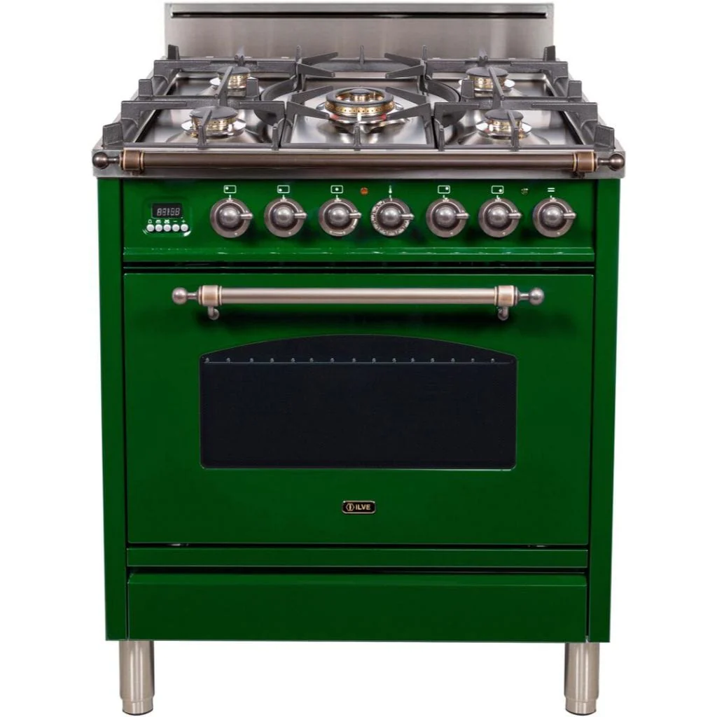 ILVE 30” 5-Burners Nostalgie Series Freestanding Single Oven Gas Range with Trim - Image 29