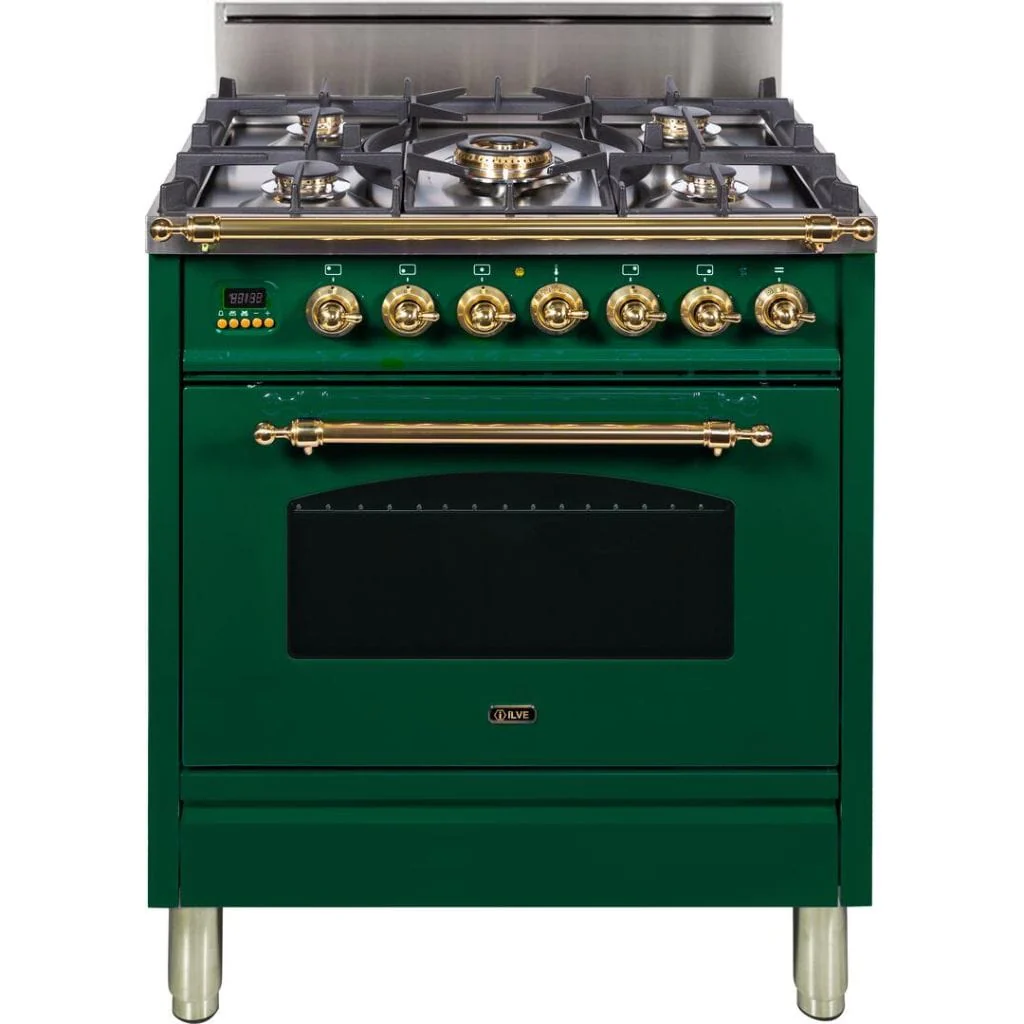 ILVE 30” 5-Burners Nostalgie Series Freestanding Single Oven Gas Range with Trim - Image 5