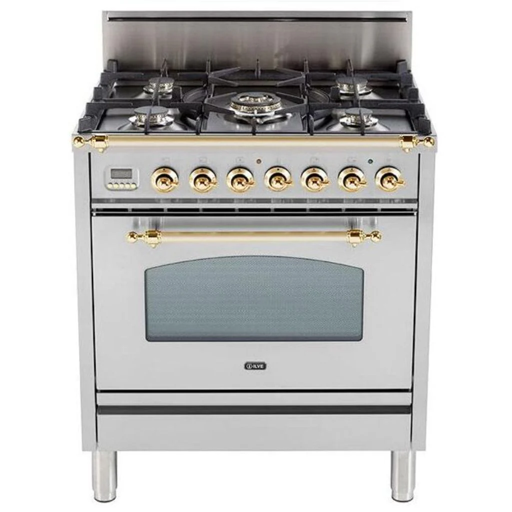 ILVE 30” 5-Burners Nostalgie Series Freestanding Single Oven Gas Range with Trim - Image 9