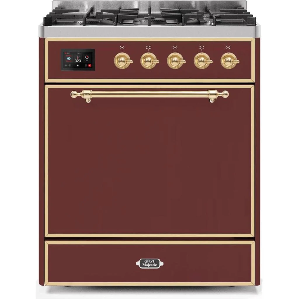 ILVE 30” 5 Sealed Burners Majestic II Series Freestanding Dual Fuel Liquid Propane Range with Trim - Image 20