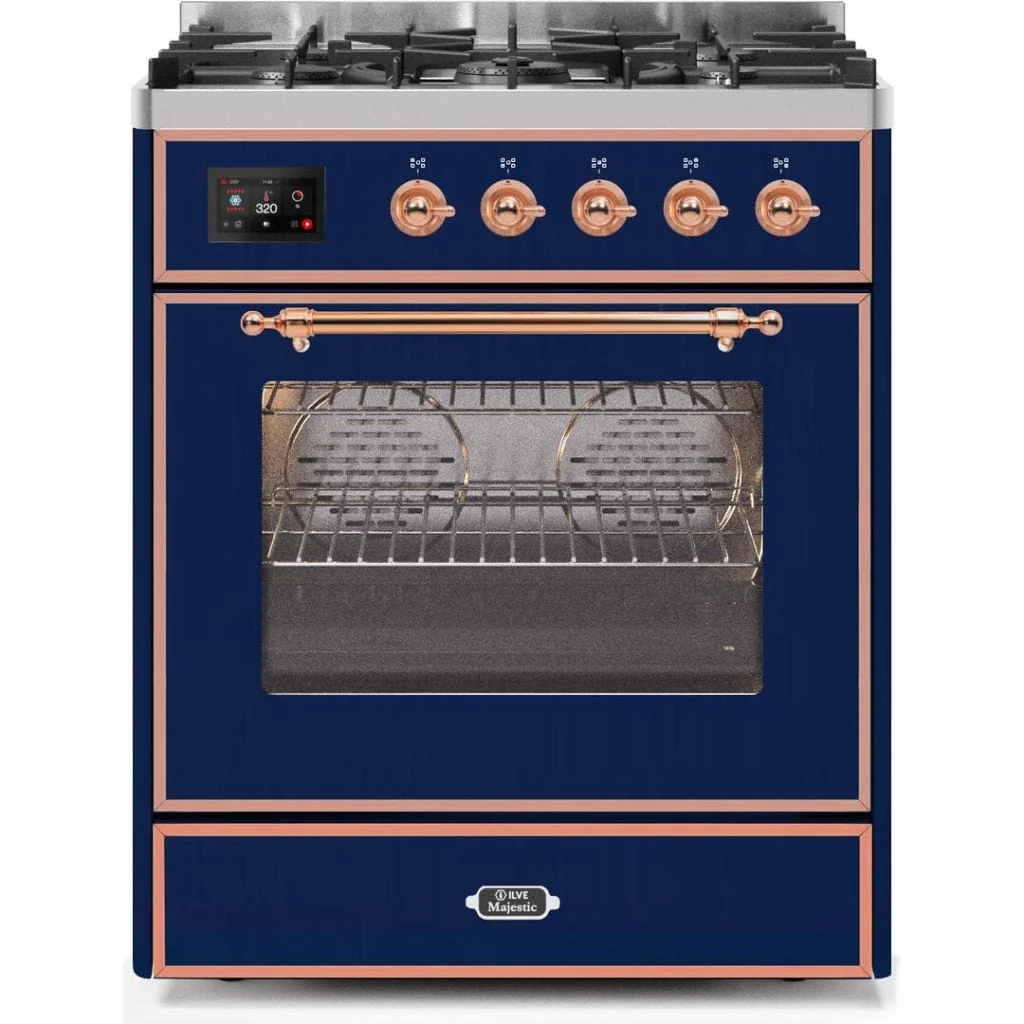 ILVE 30” 5 Sealed Burners Majestic II Series Freestanding Dual Fuel Liquid Propane Range with Trim - Image 29