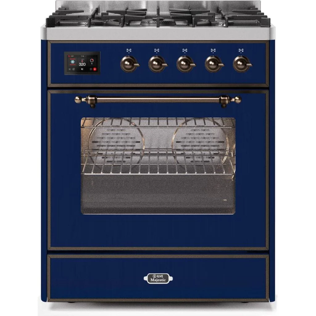 ILVE 30” 5 Sealed Burners Majestic II Series Freestanding Dual Fuel Liquid Propane Range with Trim - Image 72