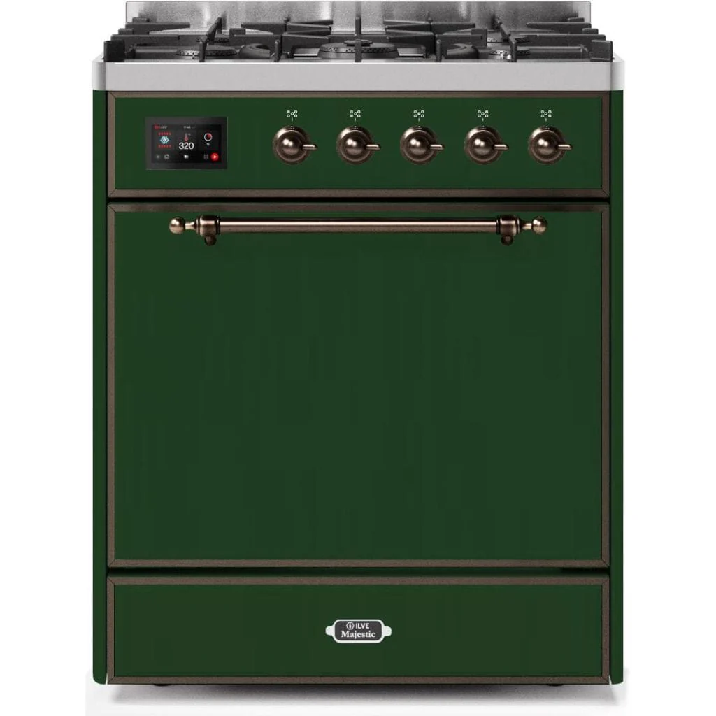ILVE 30” 5 Sealed Burners Majestic II Series Freestanding Dual Fuel Liquid Propane Range with Trim - Image 83
