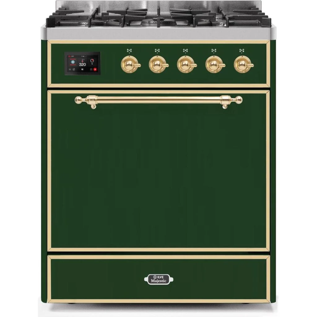 ILVE 30” 5 Sealed Burners Majestic II Series Freestanding Dual Fuel Natural Gas Range with Trim - Image 17