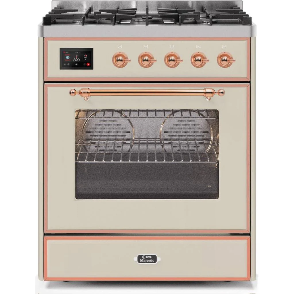 ILVE 30” 5 Sealed Burners Majestic II Series Freestanding Dual Fuel Natural Gas Range with Trim - Image 21