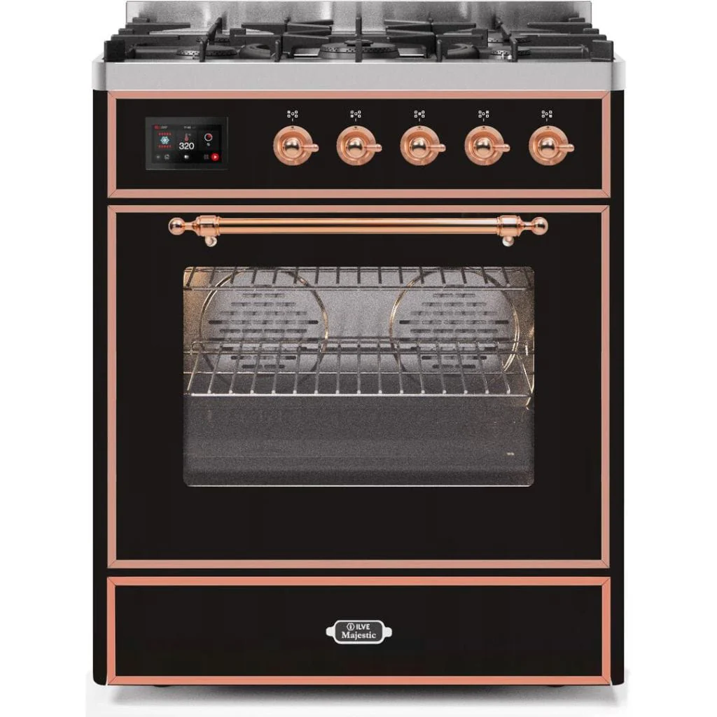ILVE 30” 5 Sealed Burners Majestic II Series Freestanding Dual Fuel Natural Gas Range with Trim - Image 26