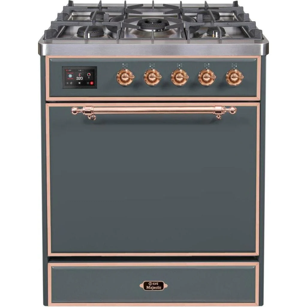 ILVE 30” 5 Sealed Burners Majestic II Series Freestanding Dual Fuel Natural Gas Range with Trim - Image 39