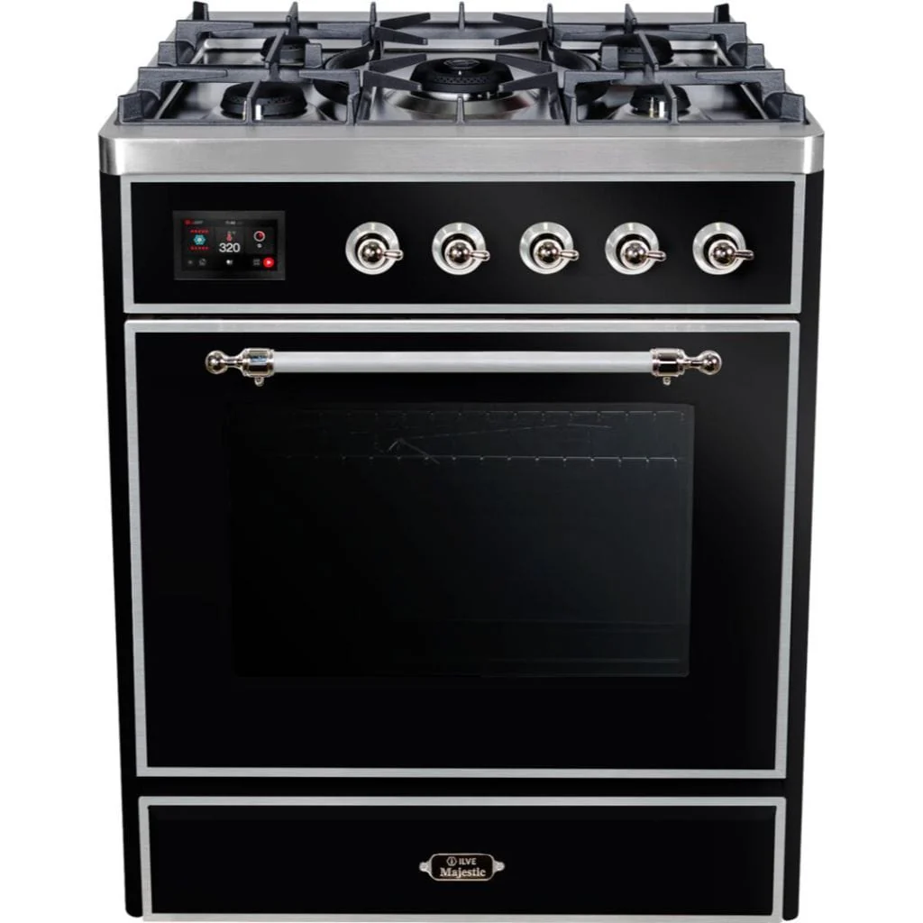 ILVE 30” 5 Sealed Burners Majestic II Series Freestanding Dual Fuel Natural Gas Range with Trim - Image 46