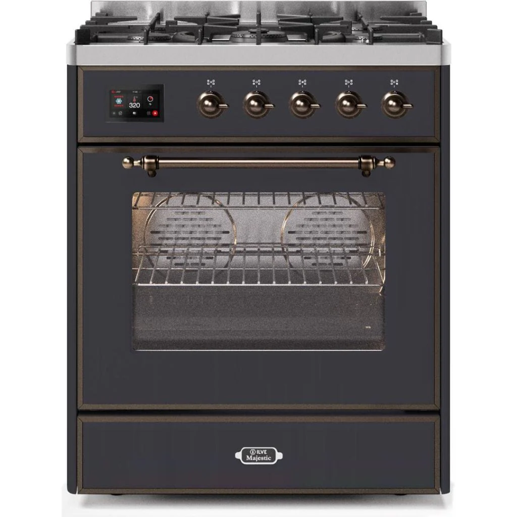 ILVE 30” 5 Sealed Burners Majestic II Series Freestanding Dual Fuel Natural Gas Range with Trim - Image 63