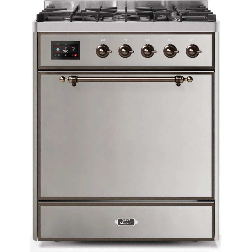 ILVE 30” 5 Sealed Burners Majestic II Series Freestanding Dual Fuel Natural Gas Range with Trim - Image 74