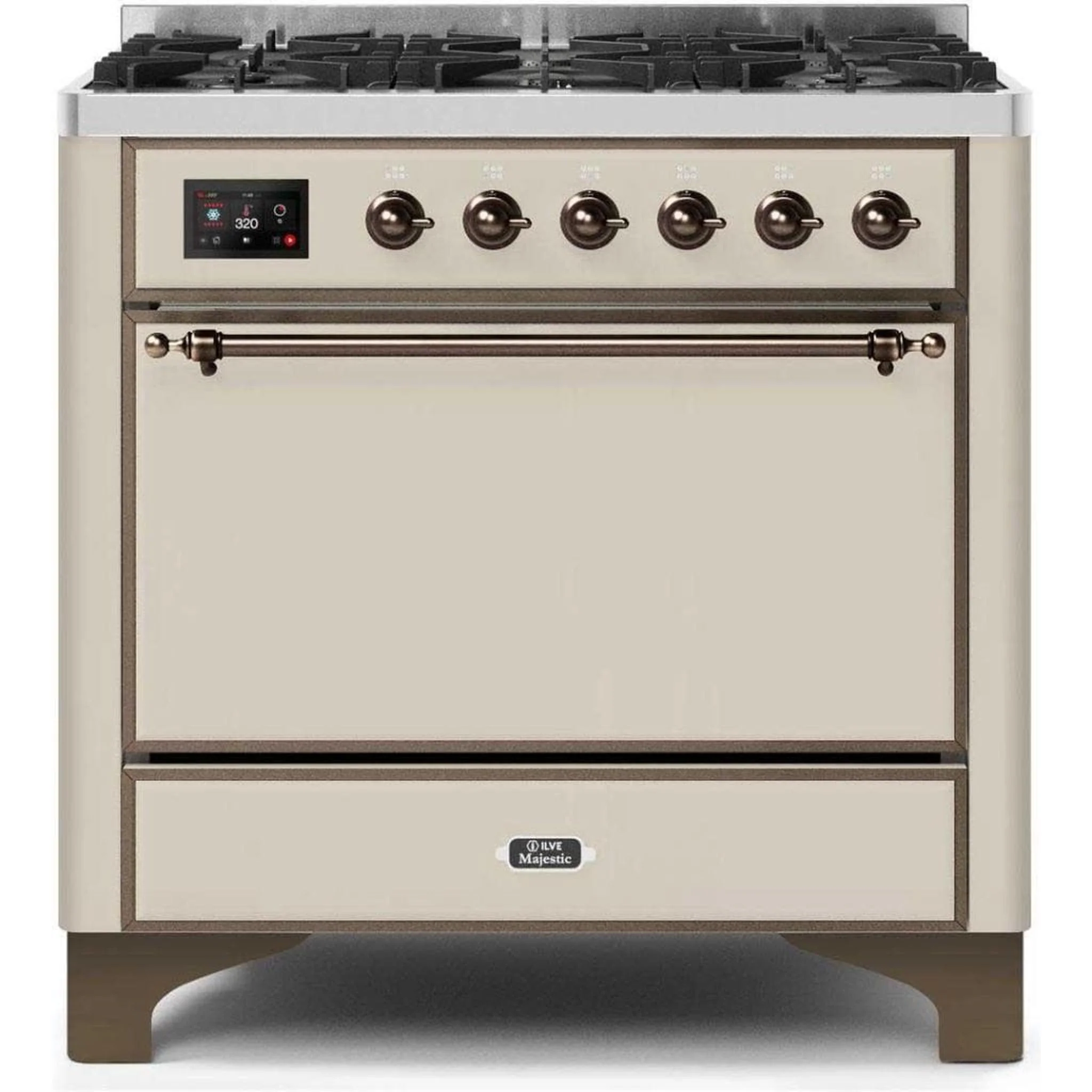 ILVE 36" 6 Sealed Burners Majestic II Series Freestanding Duel Fuel Single Oven Natural Gas Range - Image 50