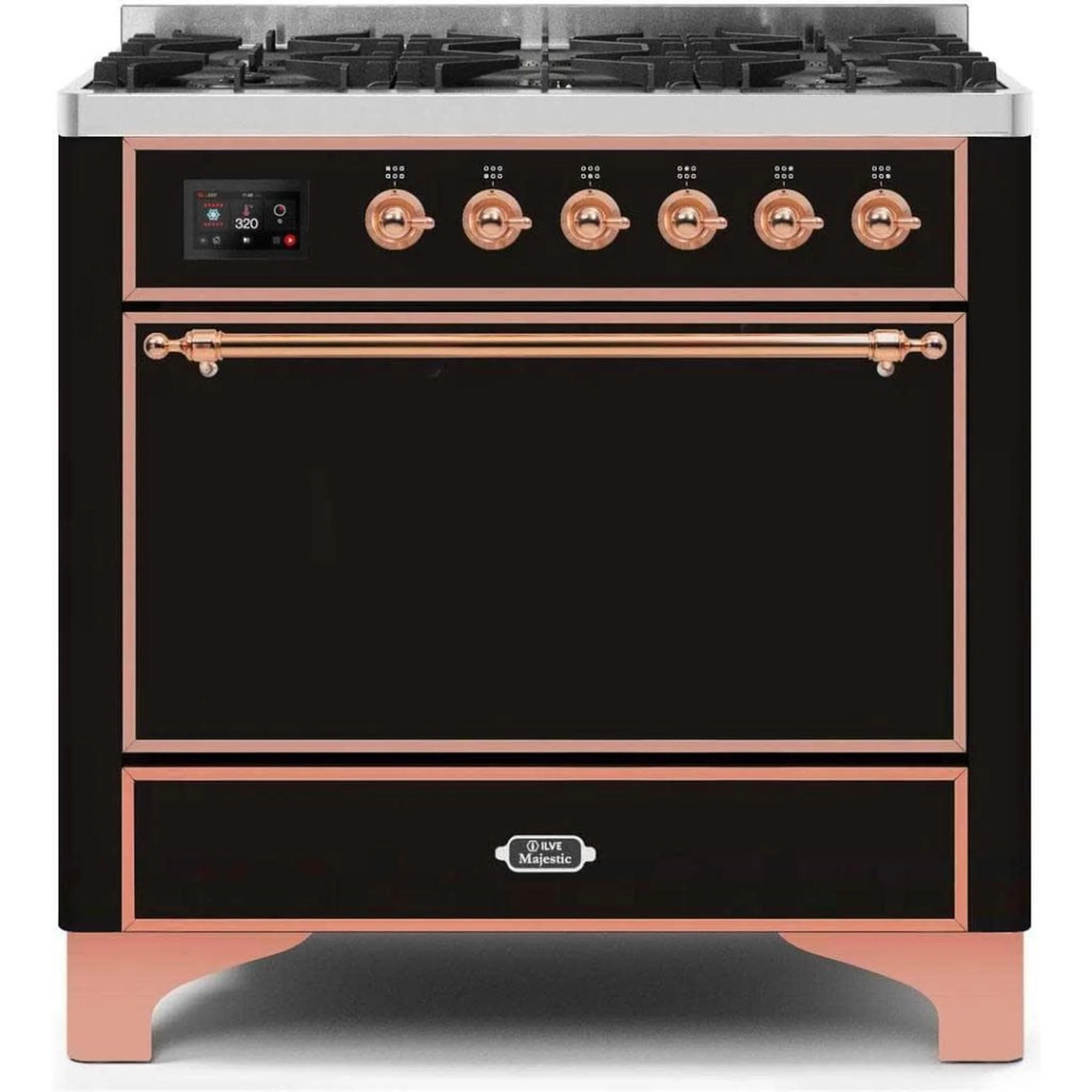 ILVE 36" 6 Sealed Burners Majestic II Series Freestanding Duel Fuel Single Oven Natural Gas Range - Image 75