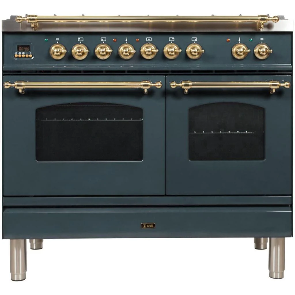 ILVE 40” 5-Burners Nostalgie Series Freestanding Dual Fuel Range with Trim - Image 10