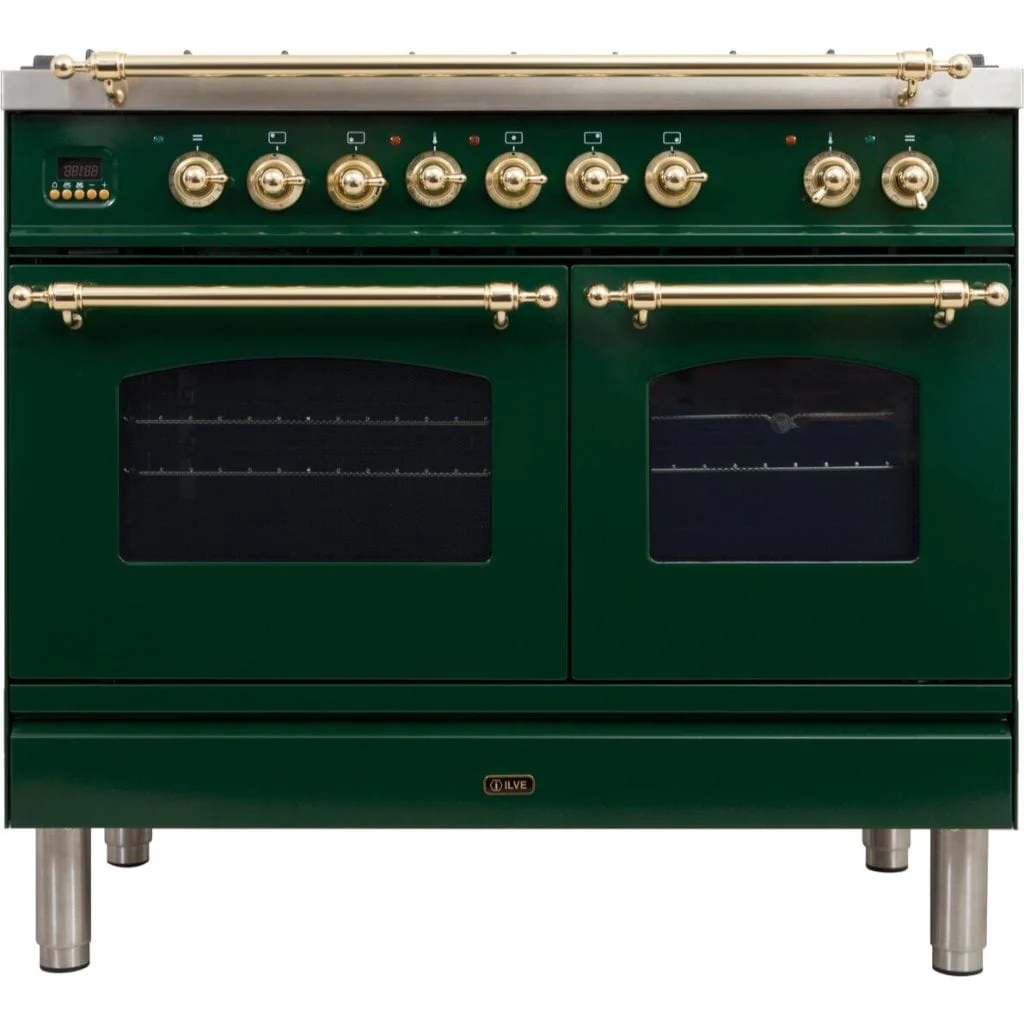 ILVE 40” 5-Burners Nostalgie Series Freestanding Dual Fuel Range with Trim - Image 9