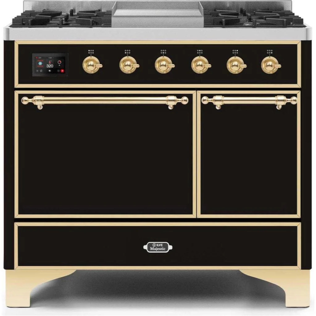 ILVE 40” 6 Sealed Burners Majestic II Series Freestanding Dual Fuel Liquid Propane Range with Trim - Image 16