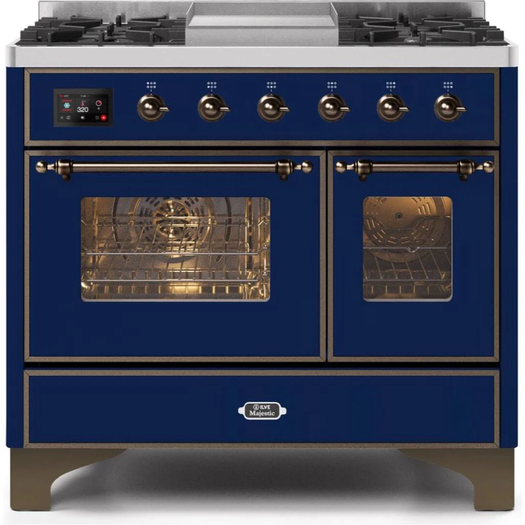 ILVE 40” 6 Sealed Burners Majestic II Series Freestanding Dual Fuel Natural Gas Range with Trim - Image 62
