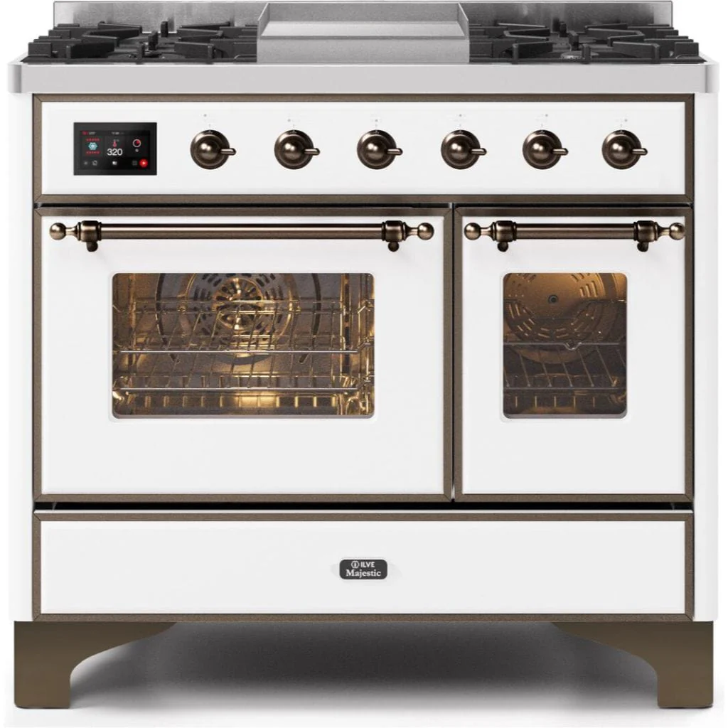 ILVE 40” 6 Sealed Burners Majestic II Series Freestanding Dual Fuel Natural Gas Range with Trim - Image 63