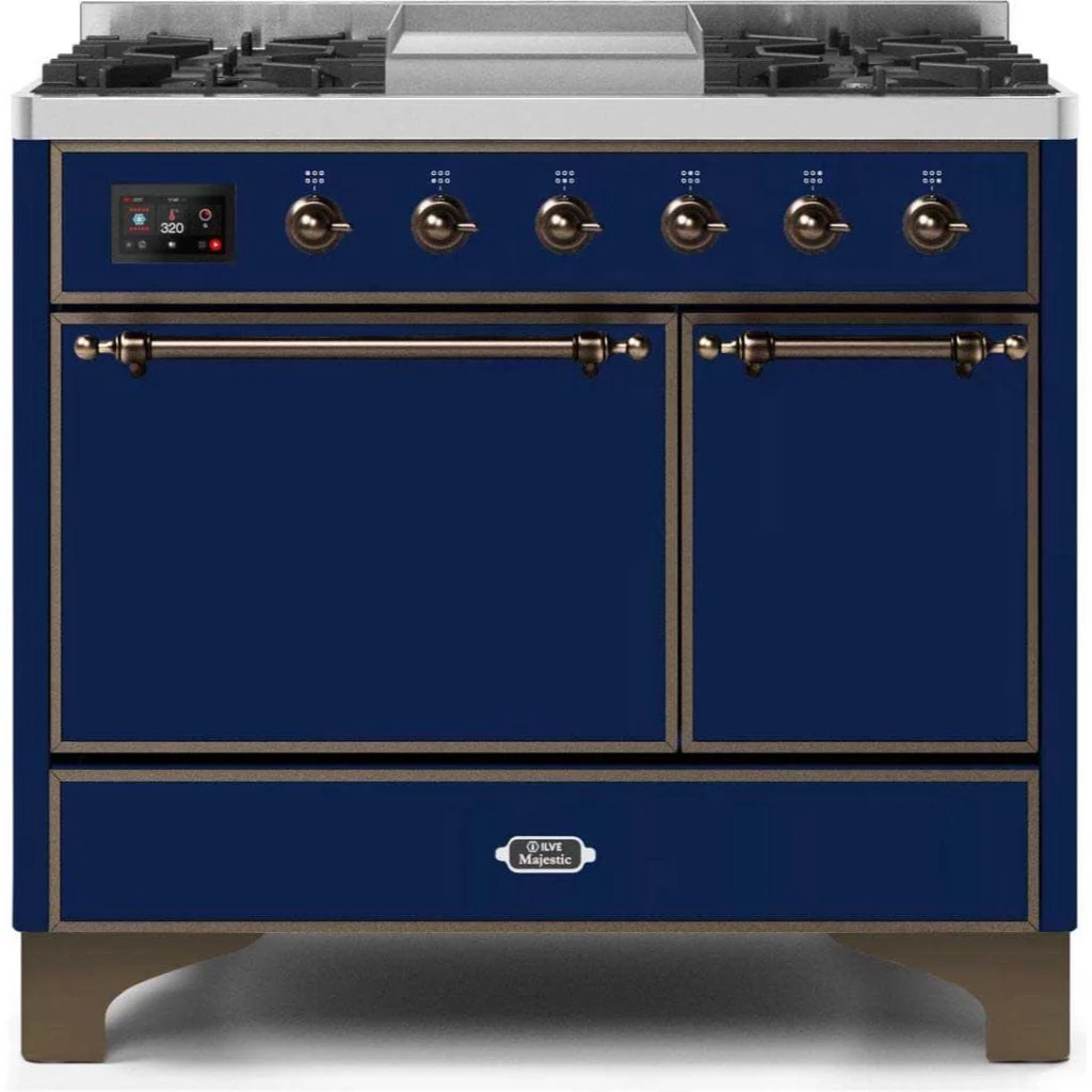 ILVE 40” 6 Sealed Burners Majestic II Series Freestanding Dual Fuel Natural Gas Range with Trim - Image 72
