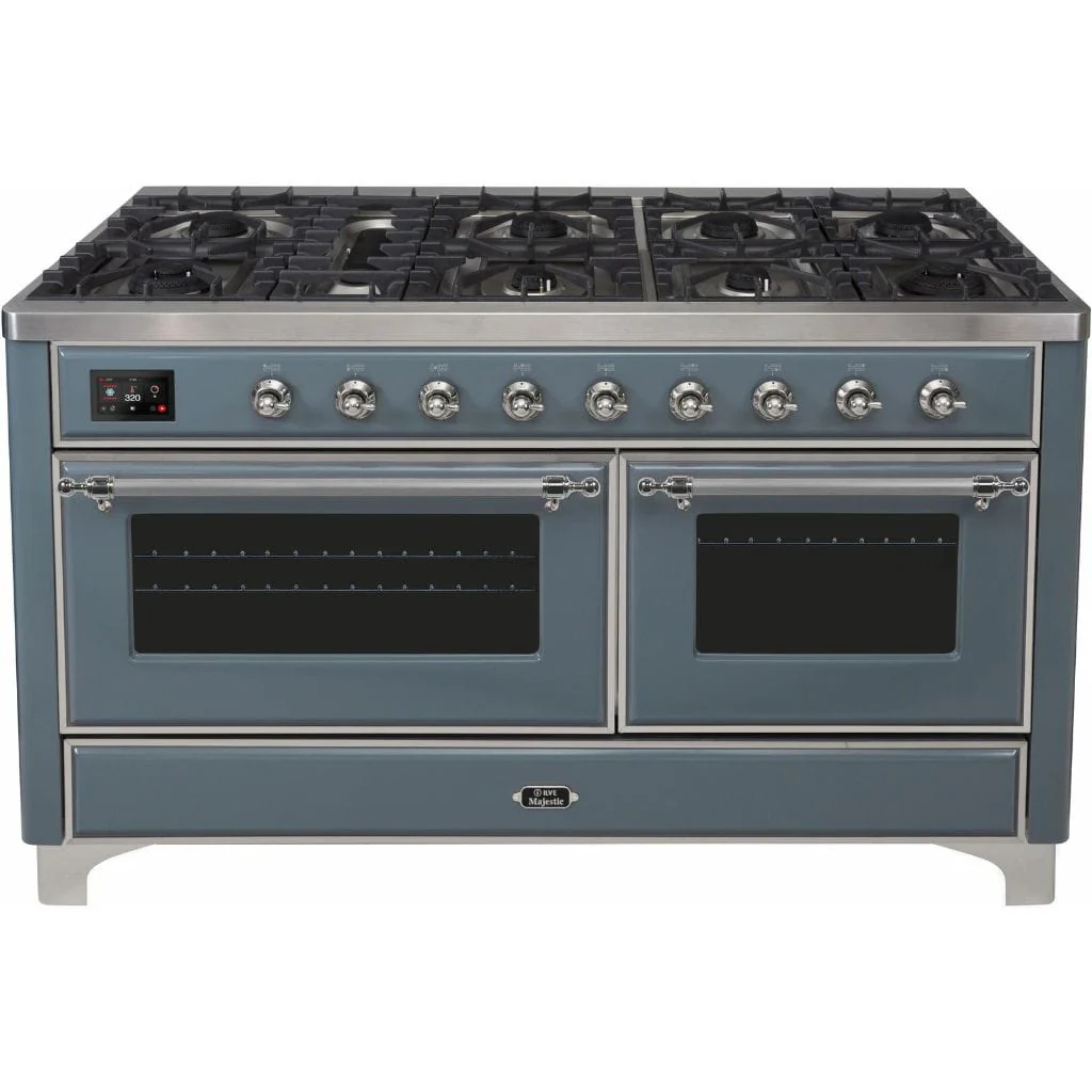 ILVE 60” 9 Sealed Burners Majestic II Series Freestanding Dual Fuel Natural Gas Range with Trim - Image 48