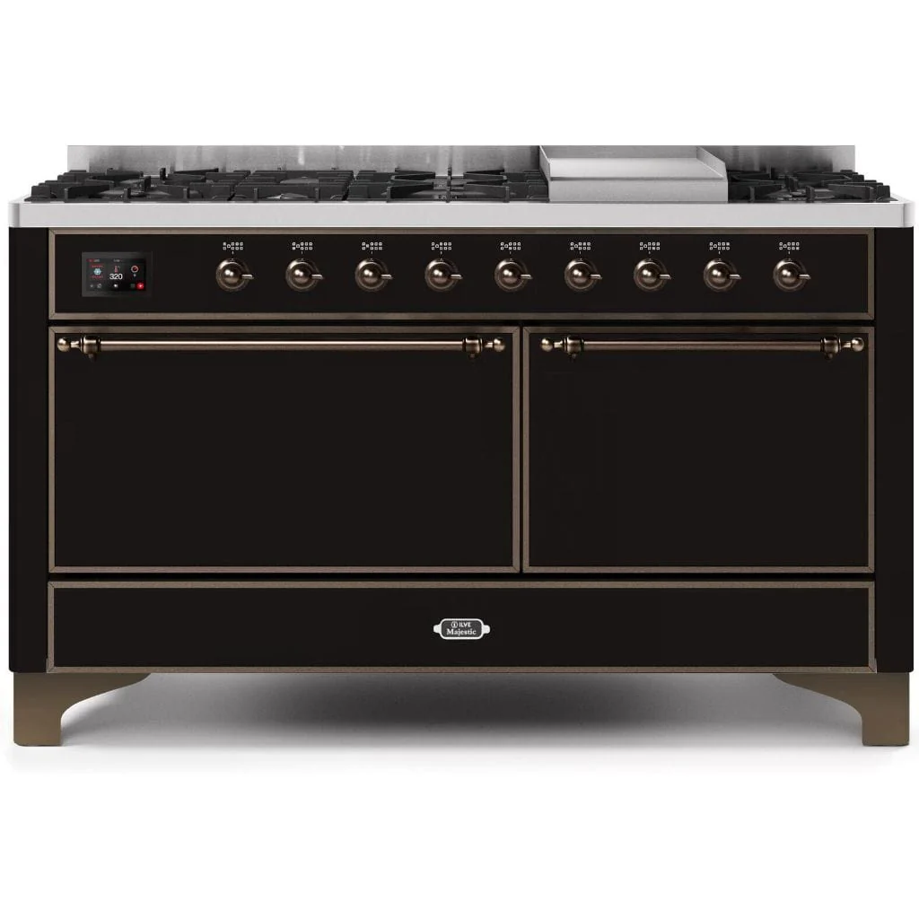 ILVE 60” 9 Sealed Burners Majestic II Series Freestanding Dual Fuel Natural Gas Range with Trim - Image 74