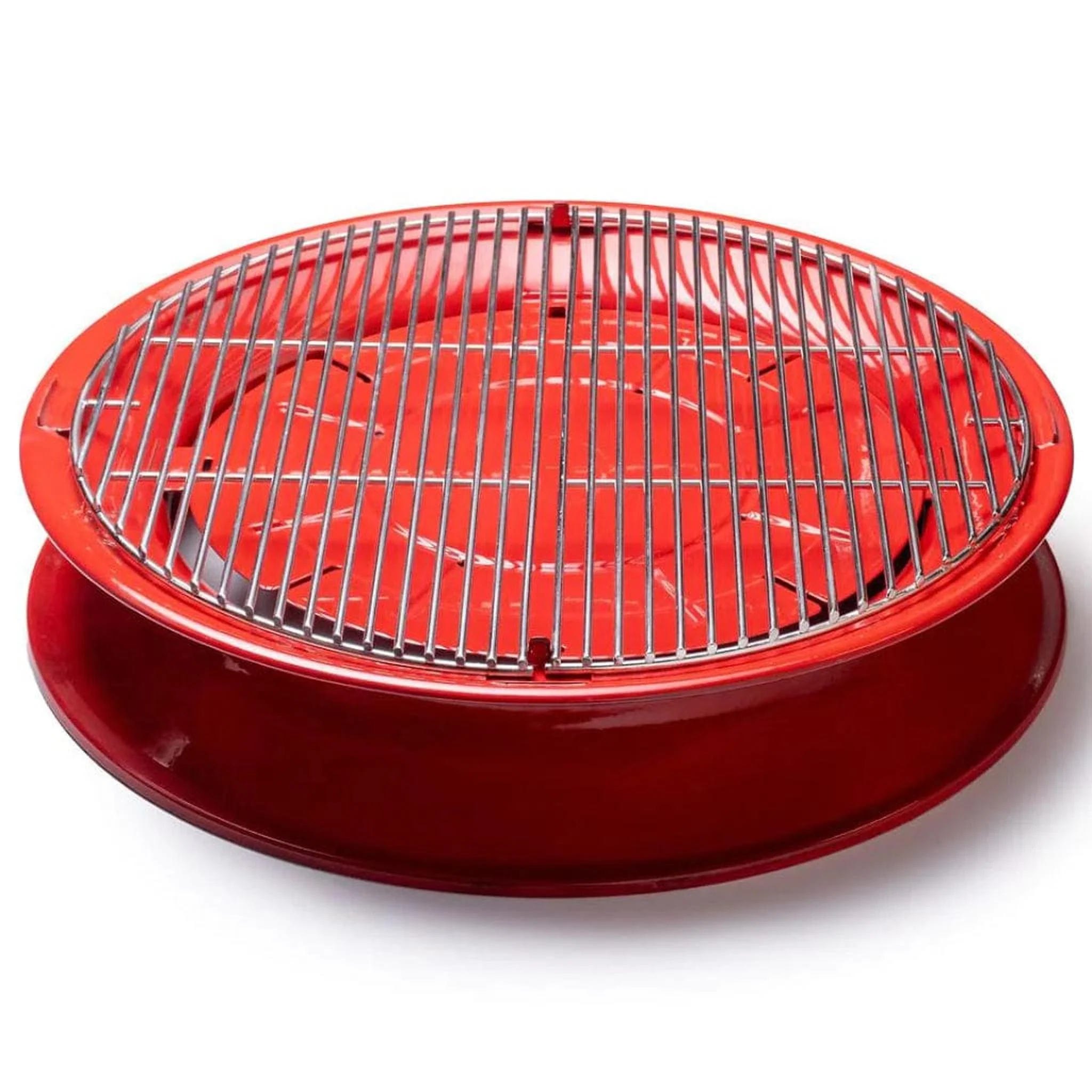 Kamado Joe 22" Red Kettle Joe Charcoal Kettle Grill - Image 4