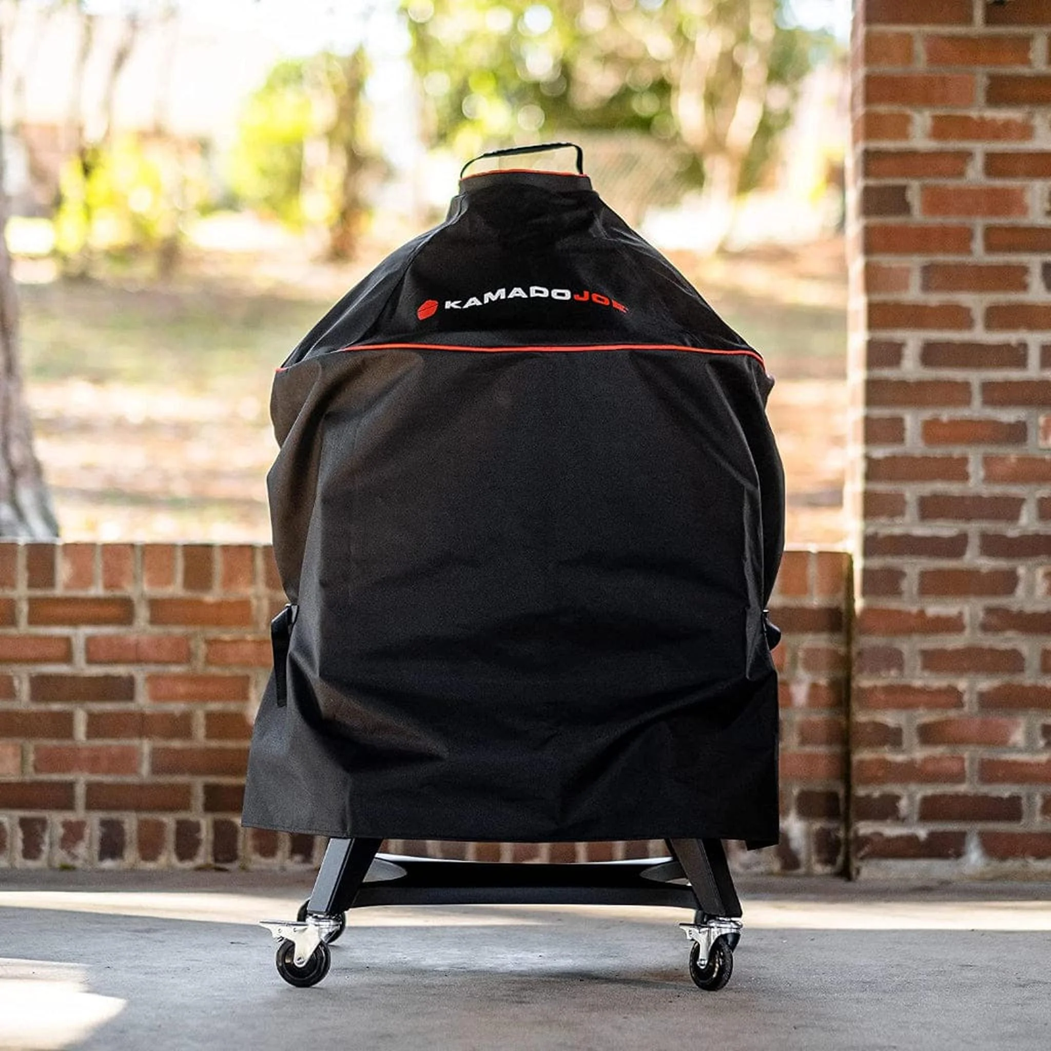Kamado Joe Black Polyester Grill Cover for Kettle Joe Grill - Image 4