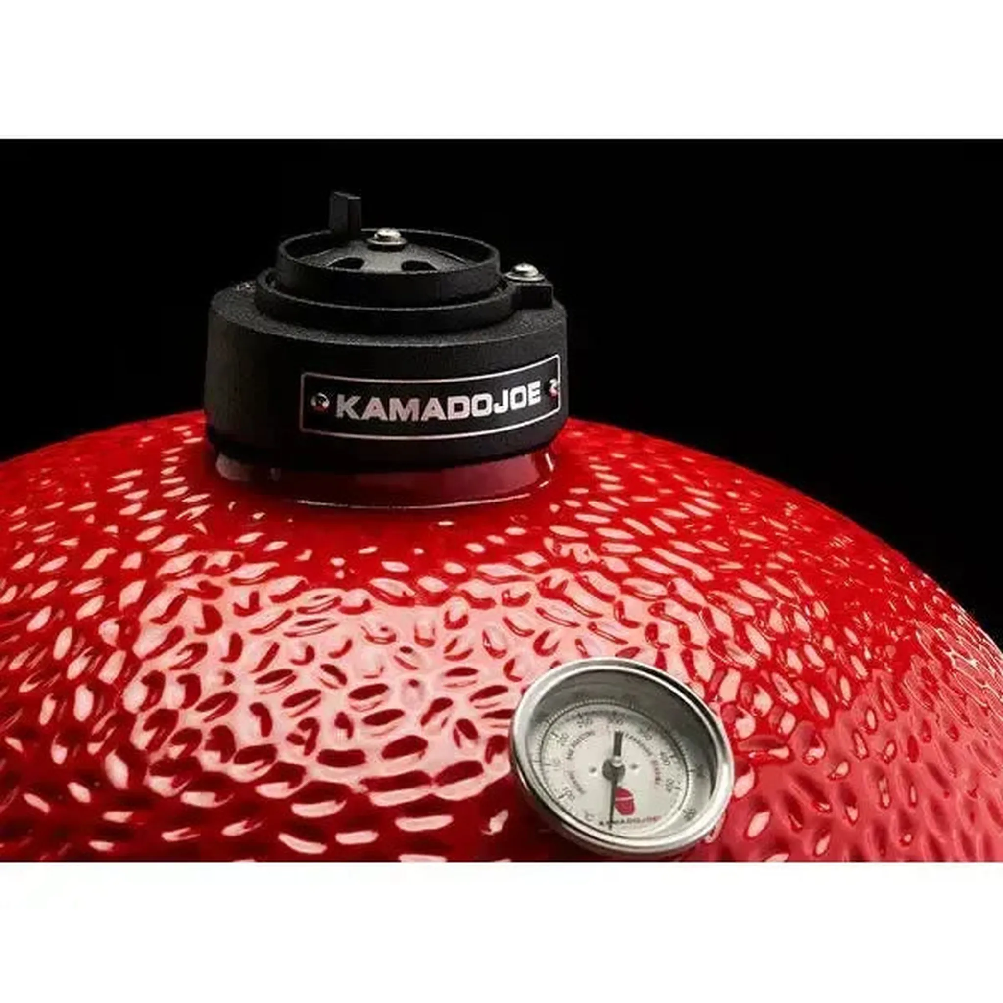 Kamado Joe Joe Jr. 13" Red Ceramic Charcoal Grill On Stand - Image 3