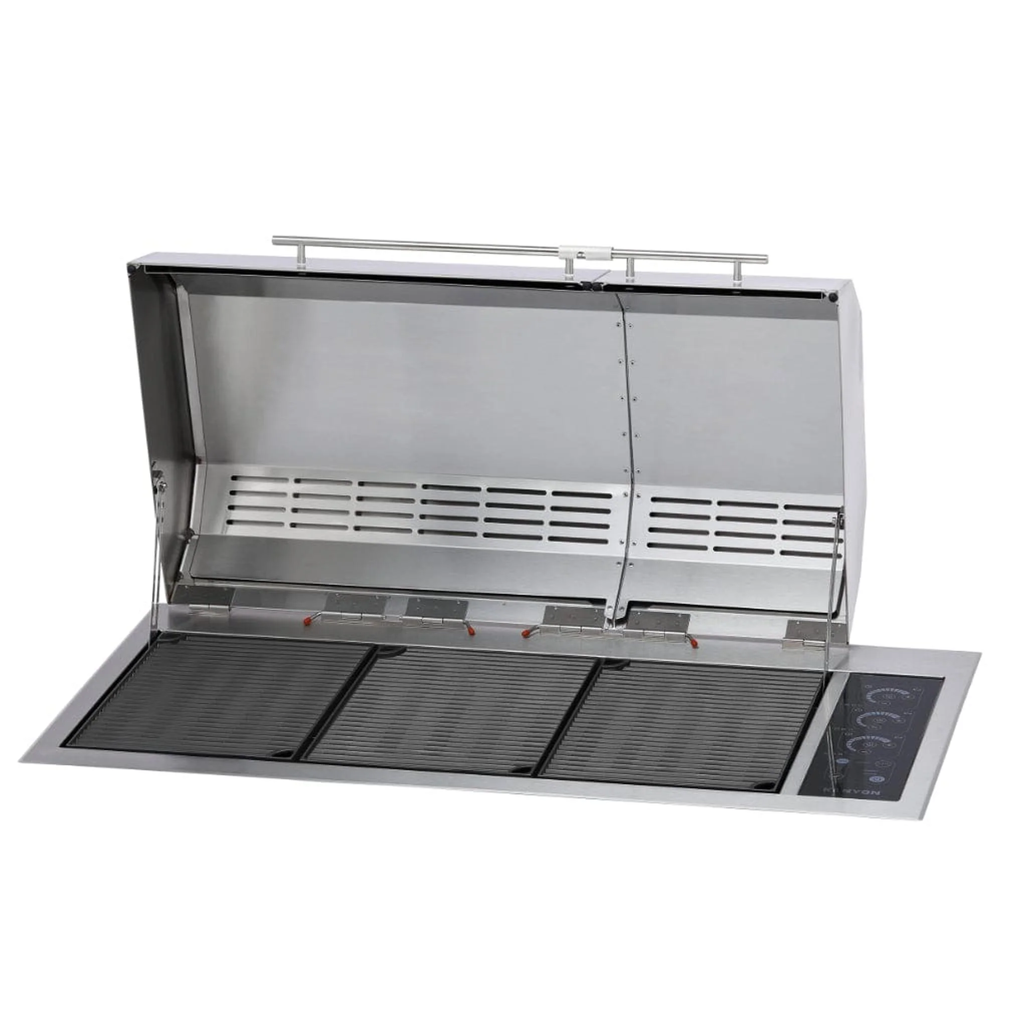 Kenyon Big American 41" 240V 3-Burner Two-Lid Built-In Electric Grill With IntelliKEN Touch Control And Mounting Holes - Image 4