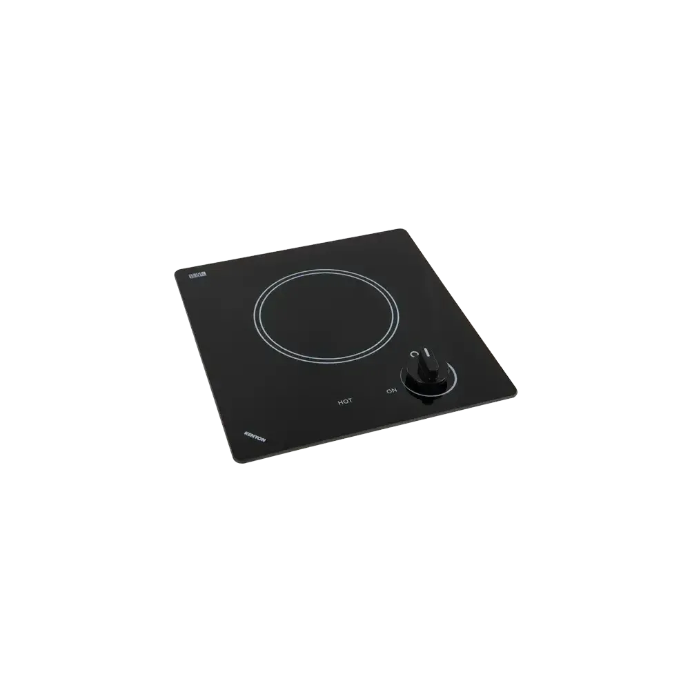 Kenyon Caribbean 12" 1-Burner Black 120V Electric Cooktop With Knob Control - Image 3