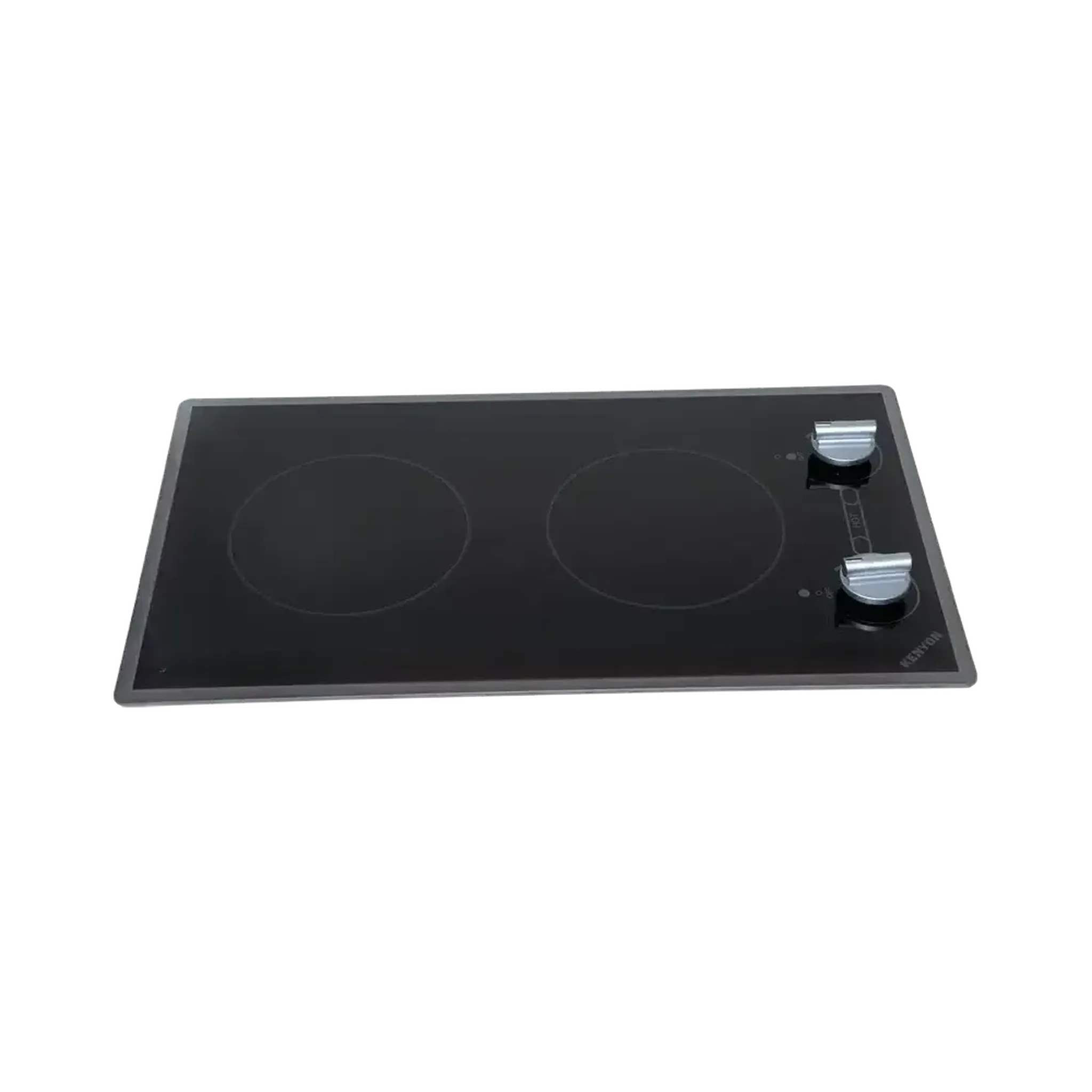 Kenyon Cortez 21" 2-Burner Black 120V Electric Cooktop With Knob Control - Image 2