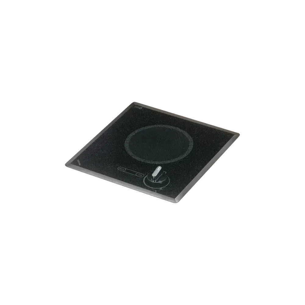 Kenyon Mediterranean 12" 1-Burner Black 208V Electric Cooktop With Knob Control