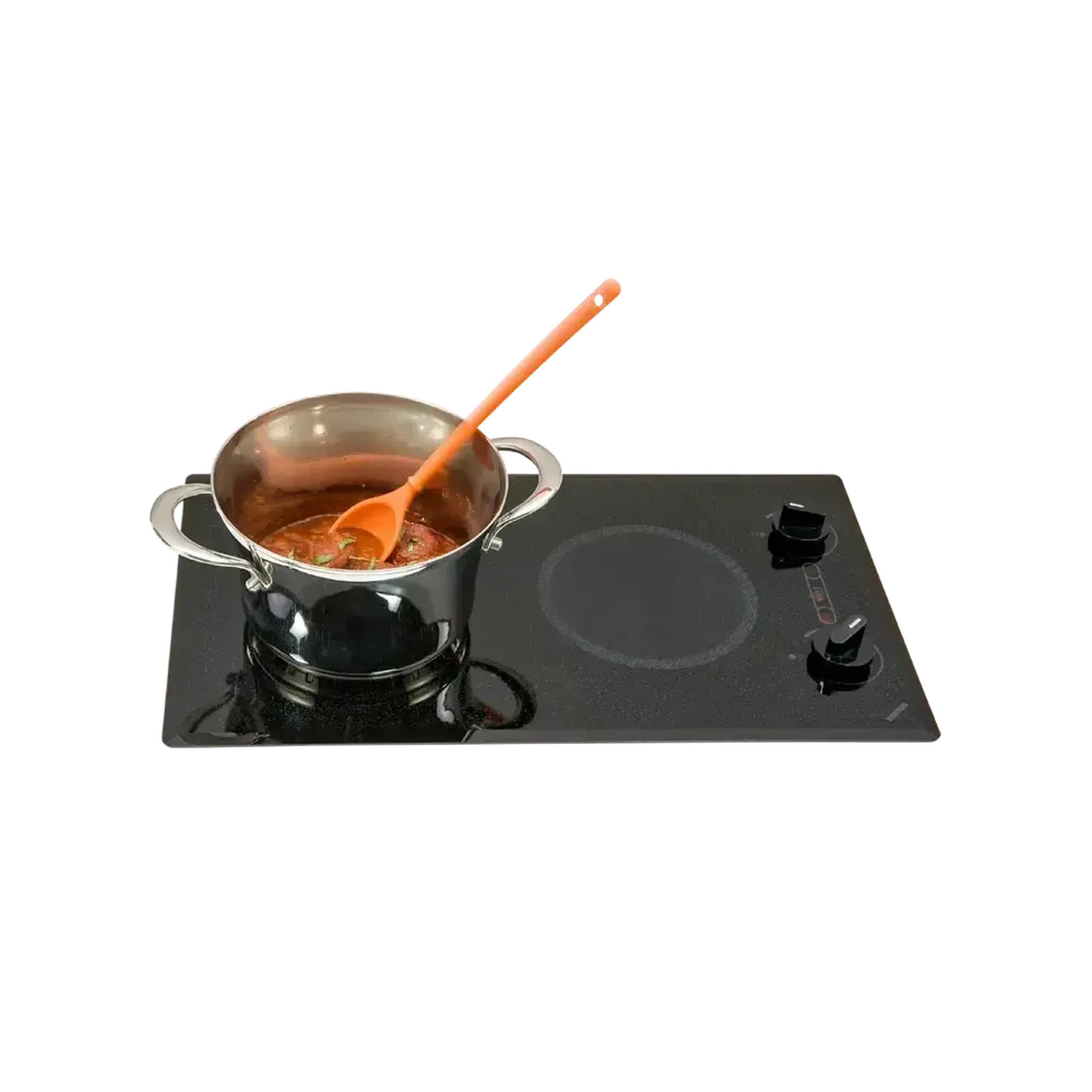 Kenyon Mediterranean 21" 2-Burner Black 120V Small Electric Cooktop With Knob Control - Image 8