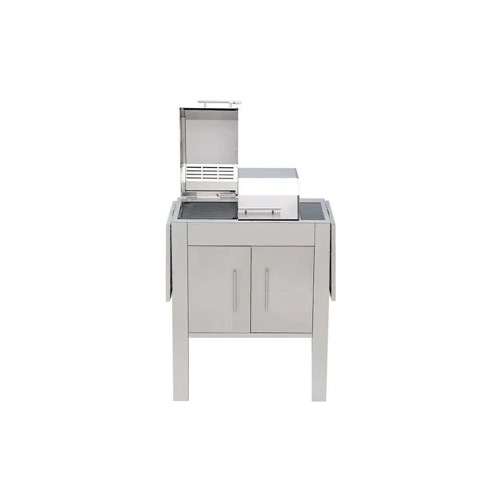 Kenyon Texan 2-Burner 240V Split-Lid Touch Control Electric Grill With Stand - Image 3