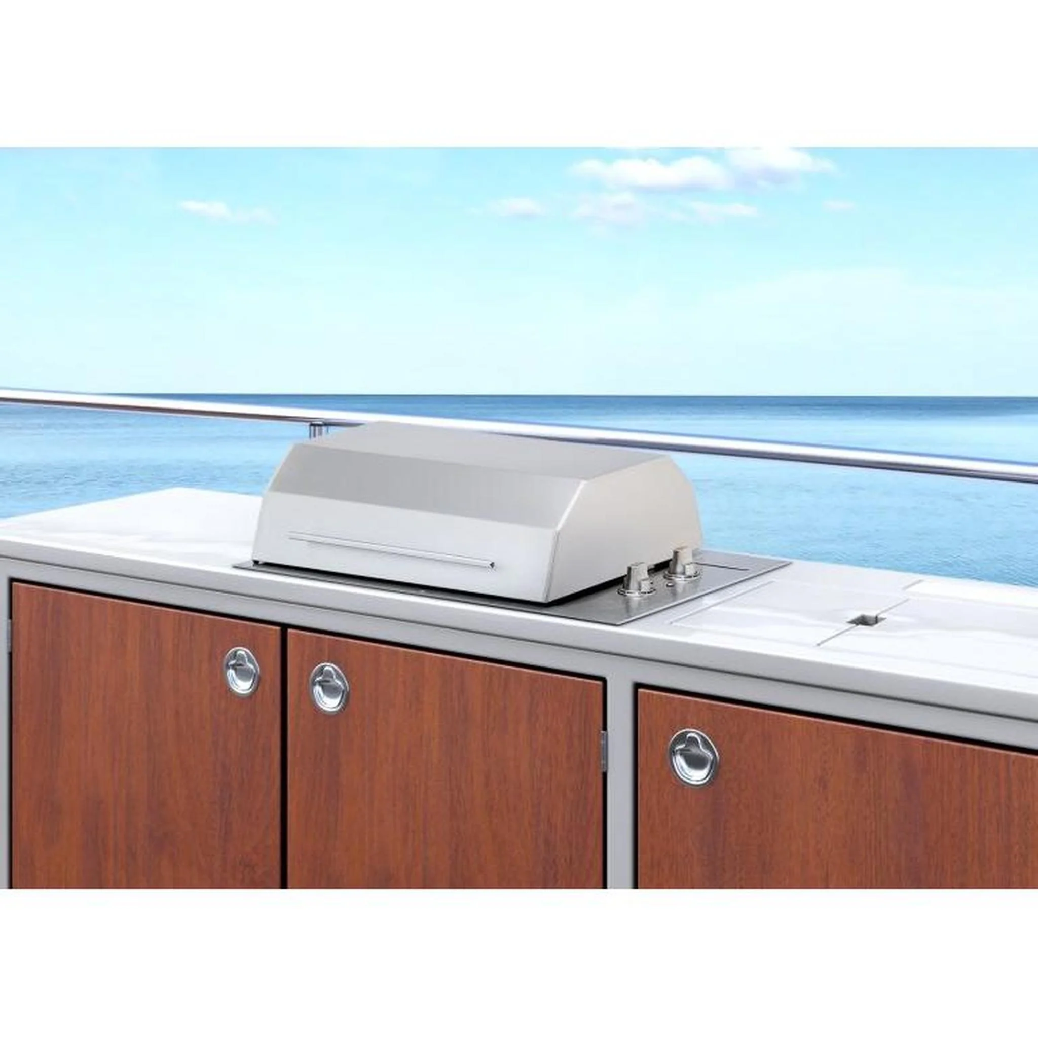 Kenyon Texan 30" 2-Burner Single-Lid Built-In 208V Electric Grill With Knob Control - Image 9