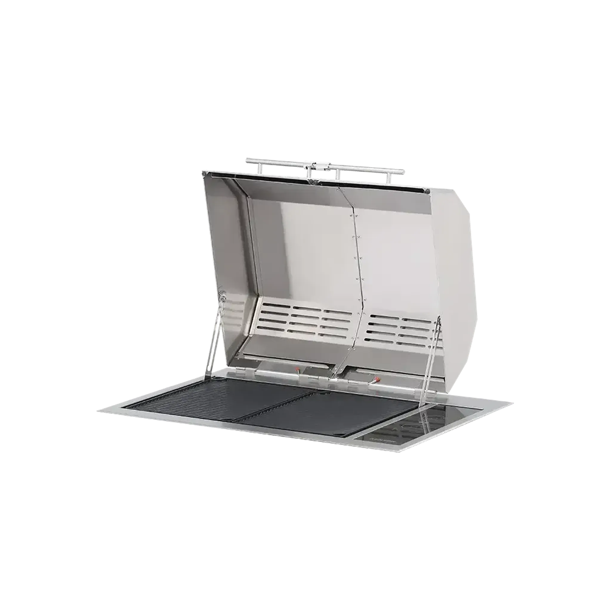 Kenyon Texan 30" 2-Burner Split-Lid Built-In 240V Electric Grill With Touch Control - Image 3