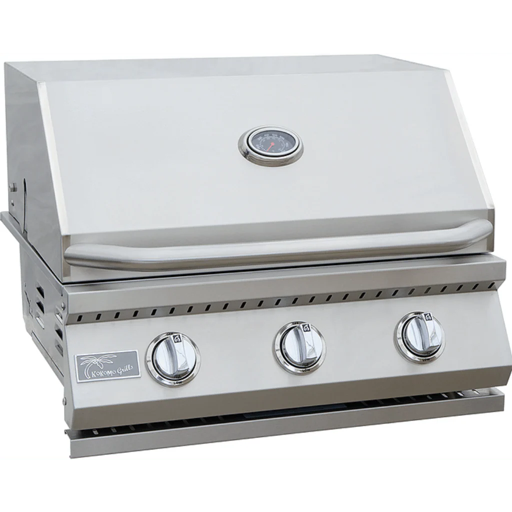Kokomo Classic 26" 3 Burner Freestanding Liquid Propane Gas Grill With Cart - Image 2