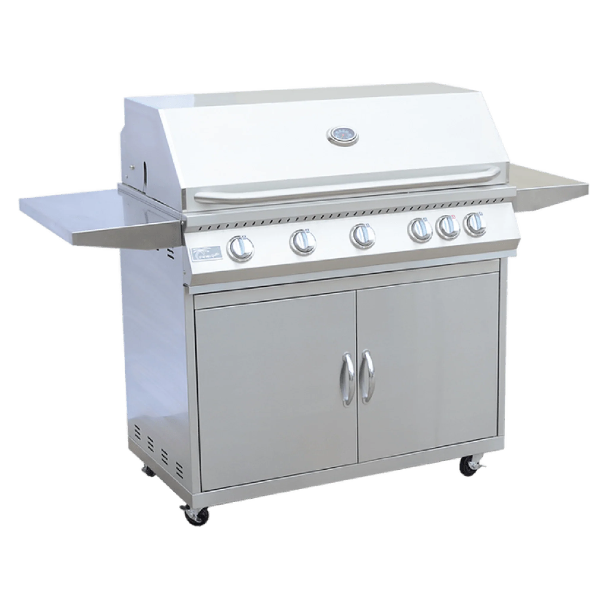 Kokomo Classic 40" 5 Burner Freestanding BBQ Natural Gas Grill With Cart