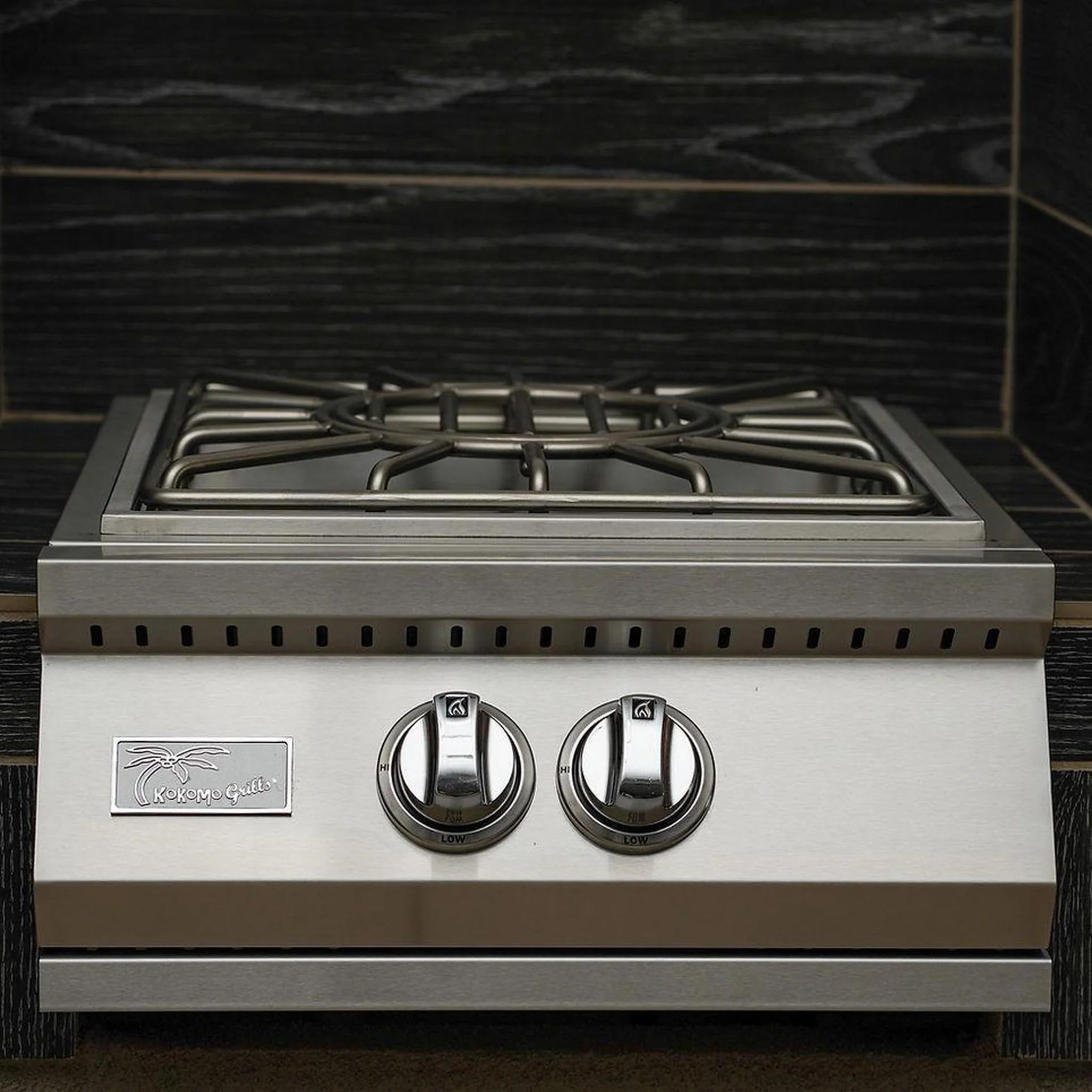 Kokomo Grills 12" Built-in Natural Gas Power Burner with Removable Grate - Image 7