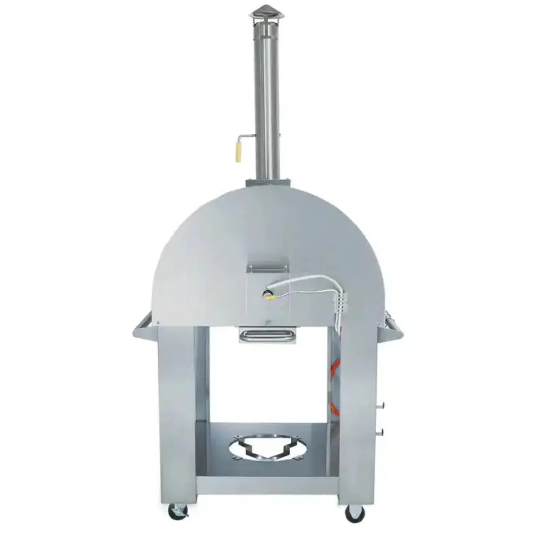 Kokomo Grills 32" Stainless Steel Dual Fuel Natural Gas or Wood Fired Pizza Oven - Image 2