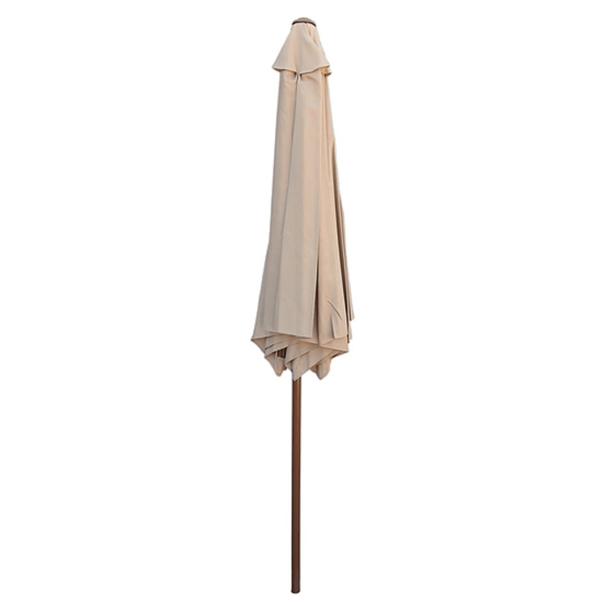 Kokomo Grills 9' Hand Crank and Tilt Beige Outdoor Kitchen Umbrella - Image 2