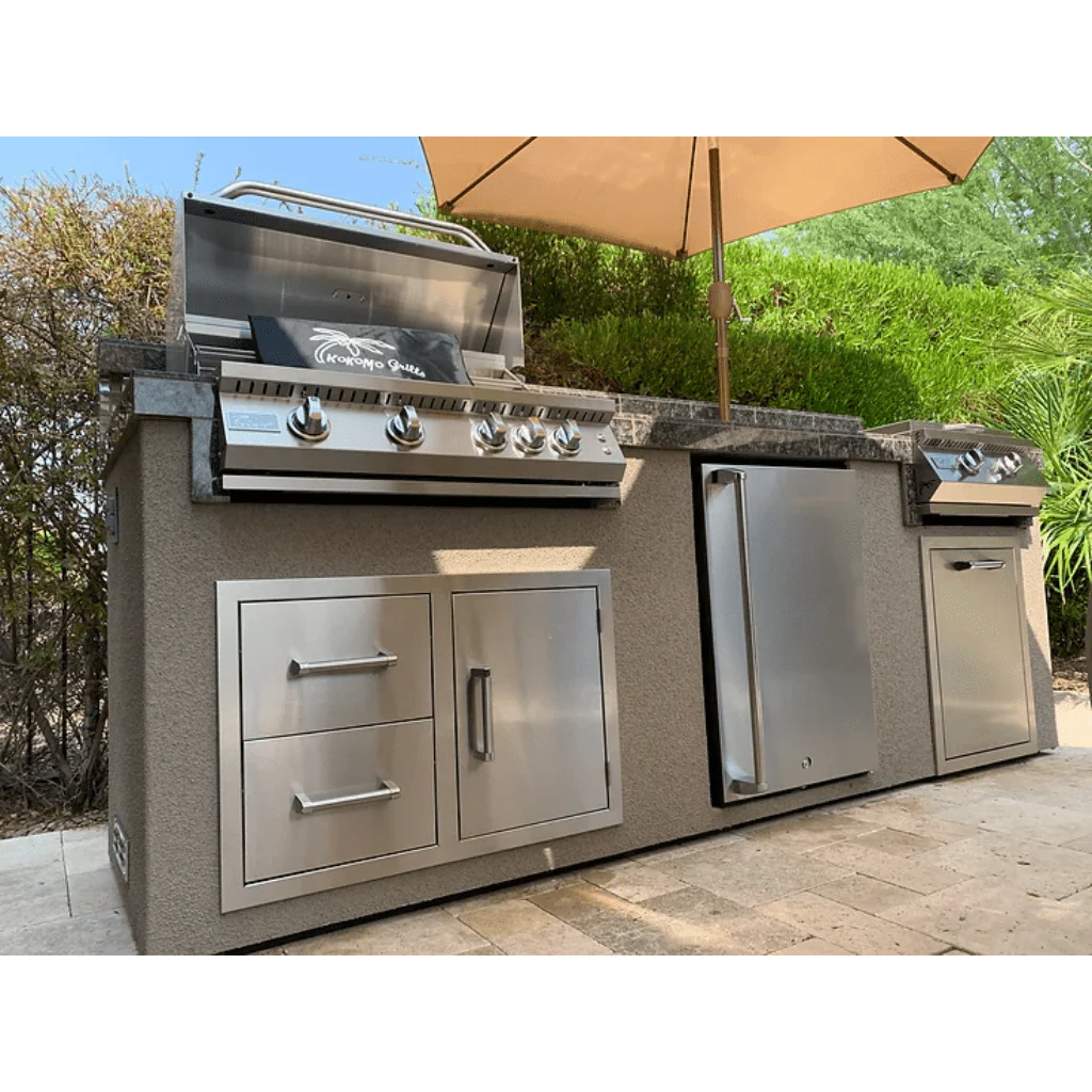 Kokomo Grills 9' Long Modular Liquid Propane Gas BBQ Island Outdoor Kitchen - Image 4
