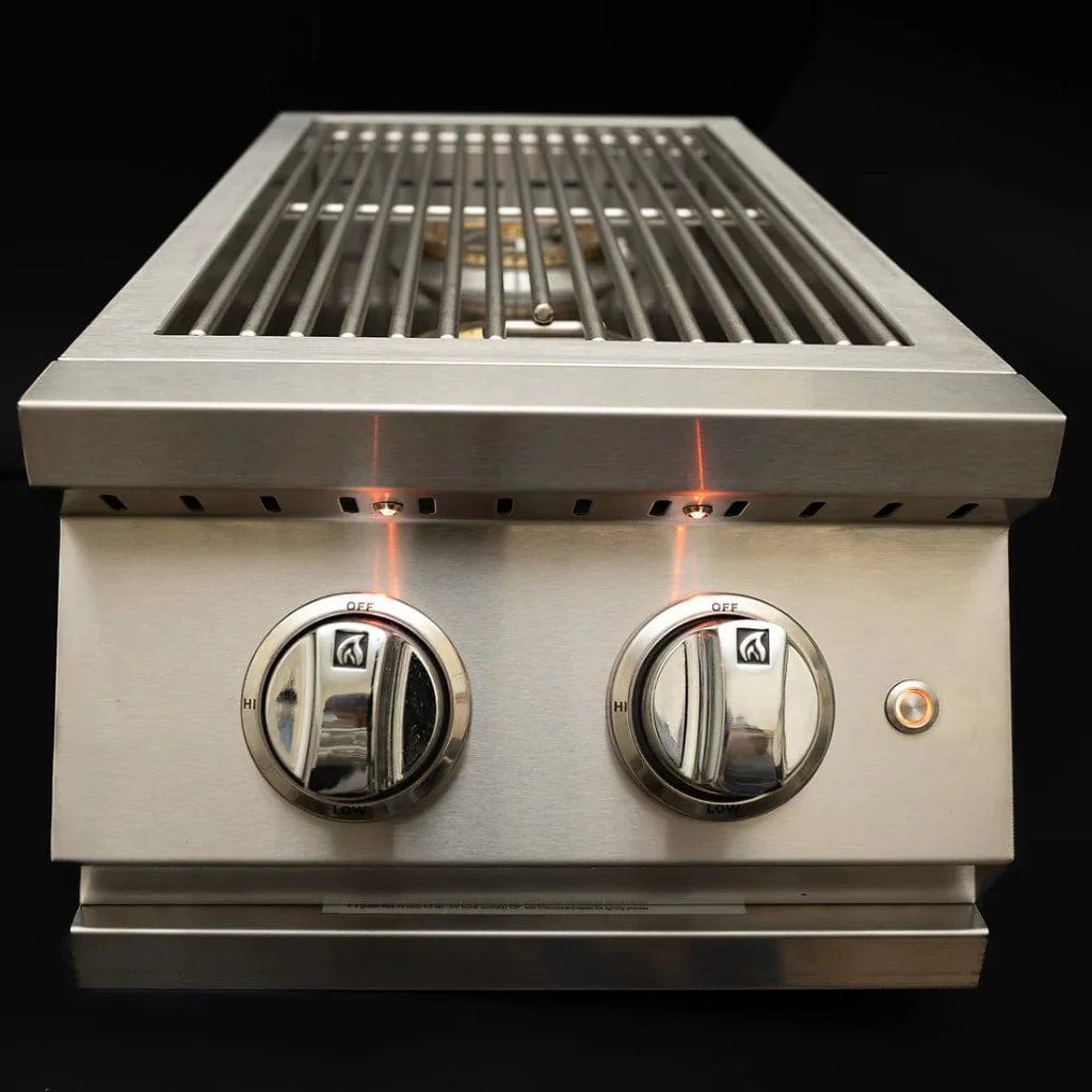 Kokomo Grills Professional 12" Double Side Liquid Propane Gas Burner With Removable Cover - Image 6