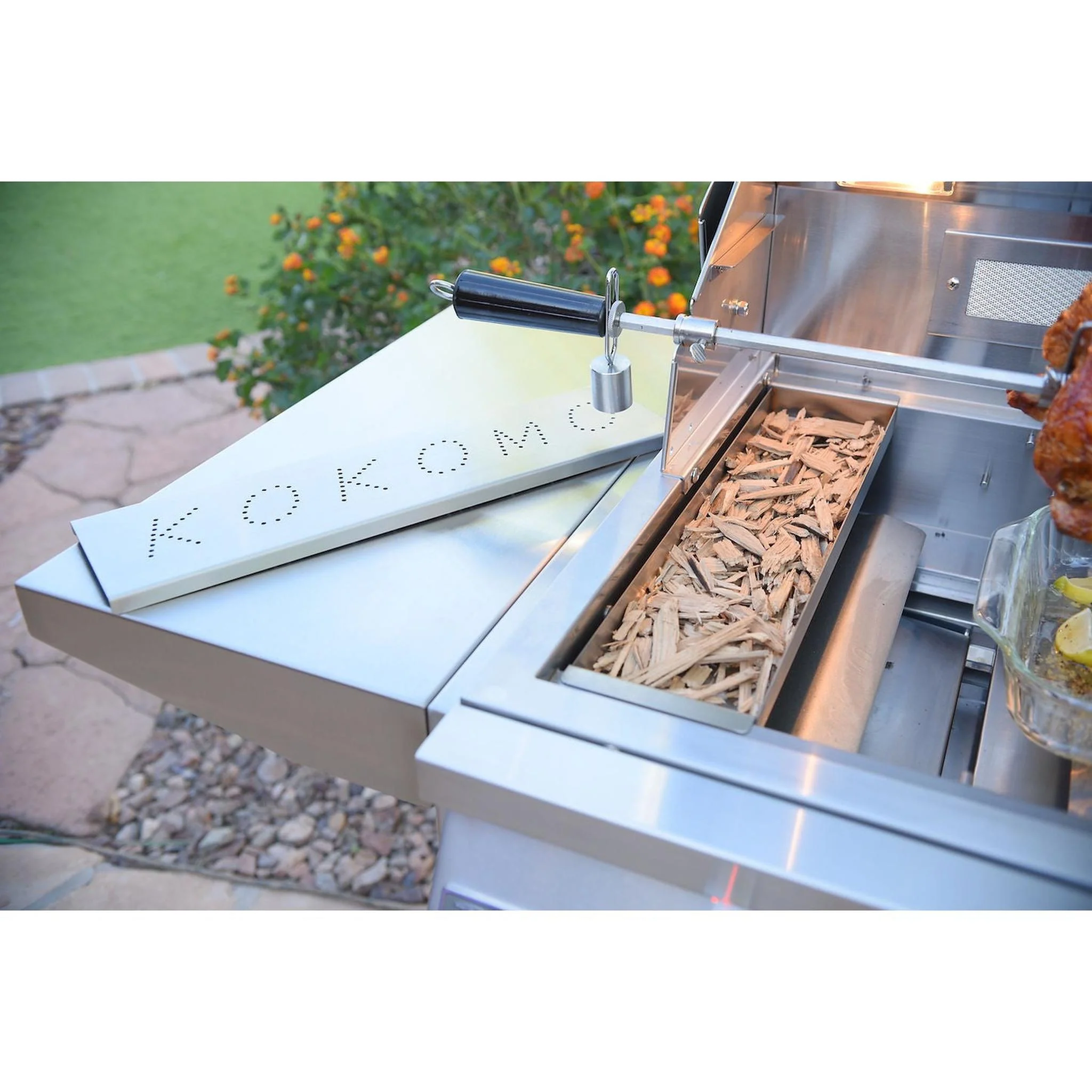 Kokomo Grills Stainless Steel Smoker Chip Box Insert - Image 3