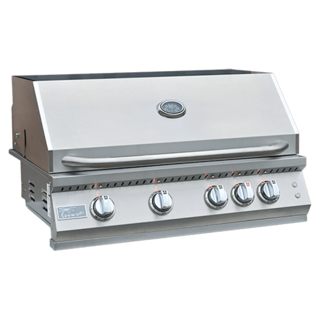 Kokomo Professional 32" 4 Burner Freestanding Liquid Propane Gas Grill With Cart - Image 3