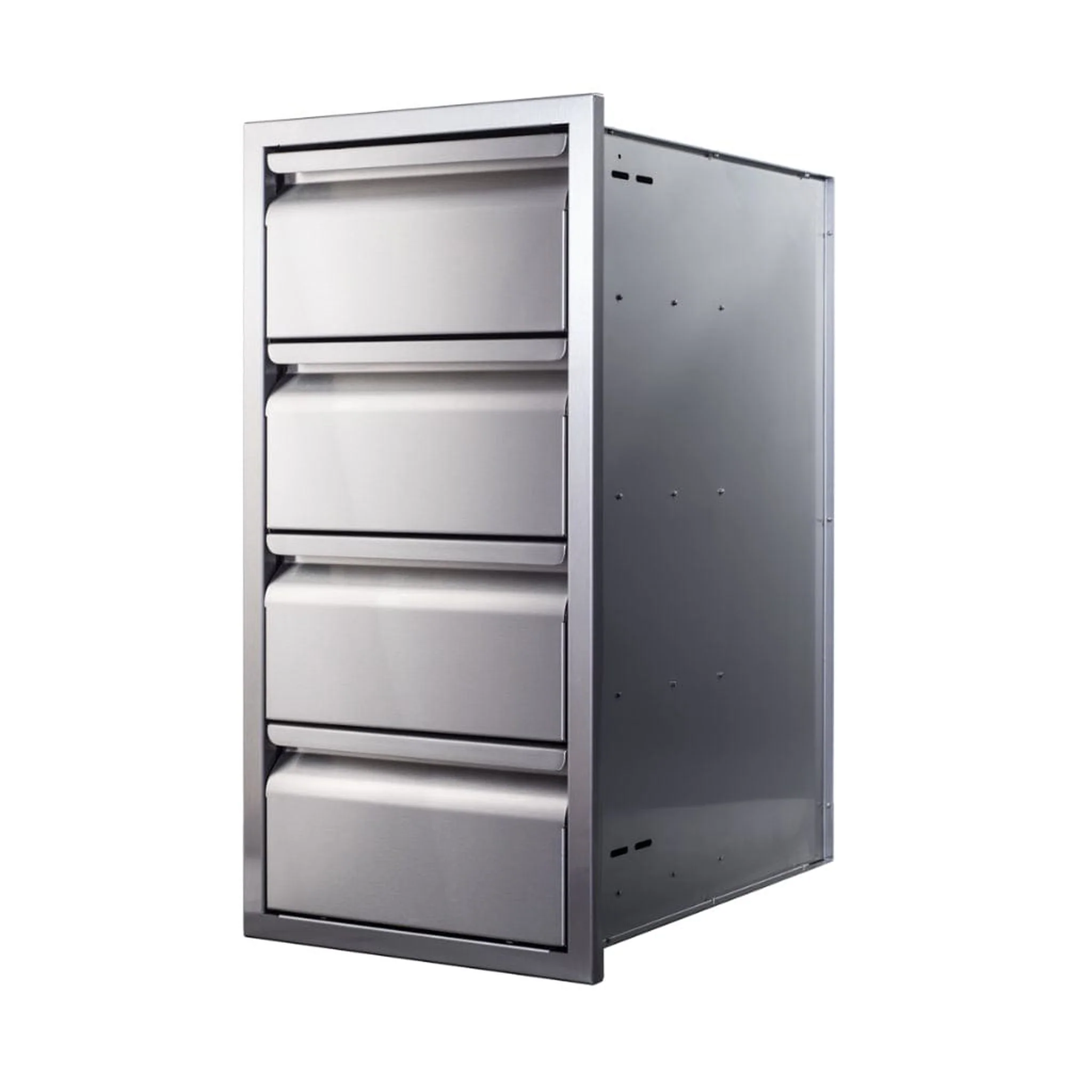 Memphis 15" Quadruple Access Stainless Steel Drawer Stack - Image 2
