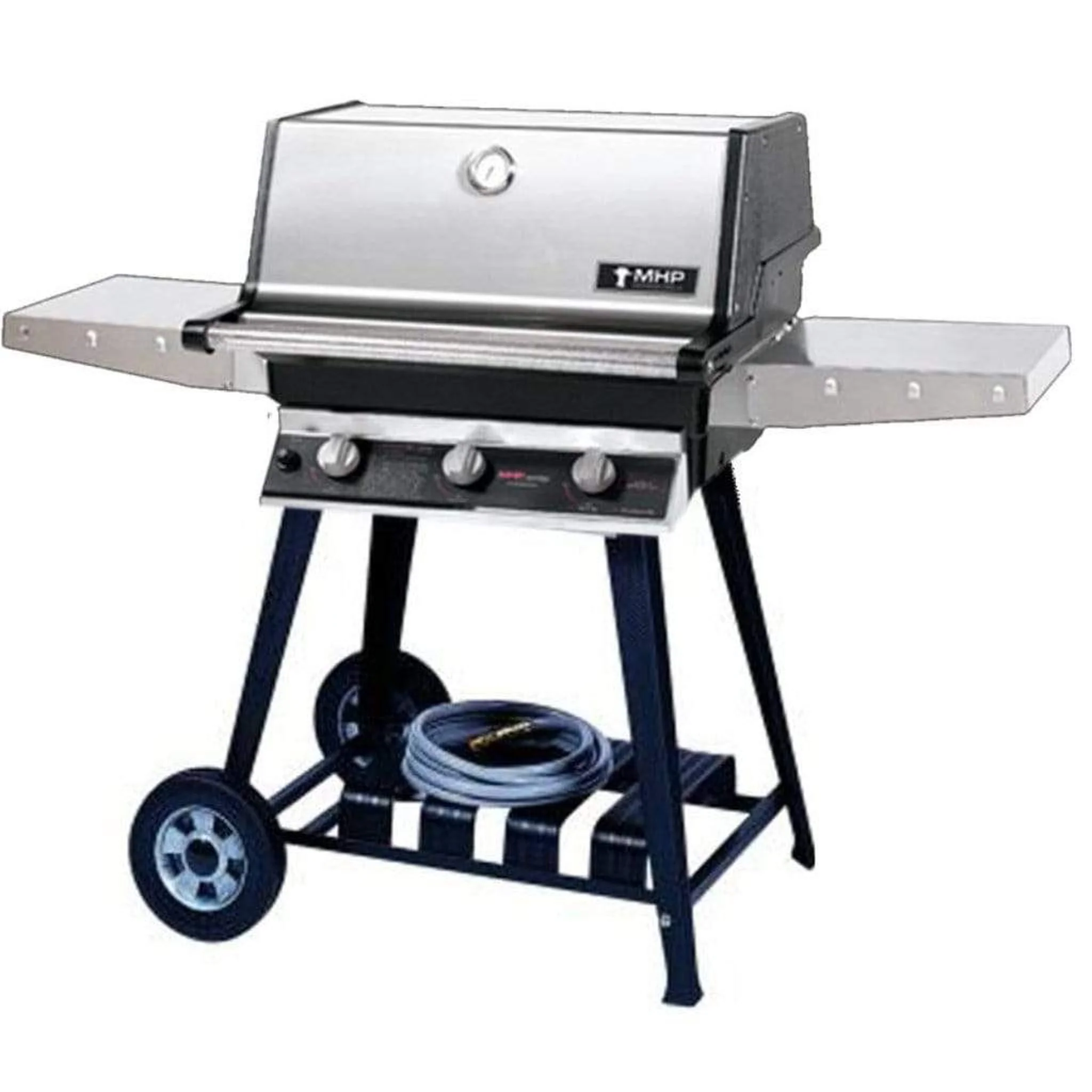 MHP THRG2 Stainless Steel Hybrid Gas Grill Head With 2 Stainless Steel Shelves - Image 11
