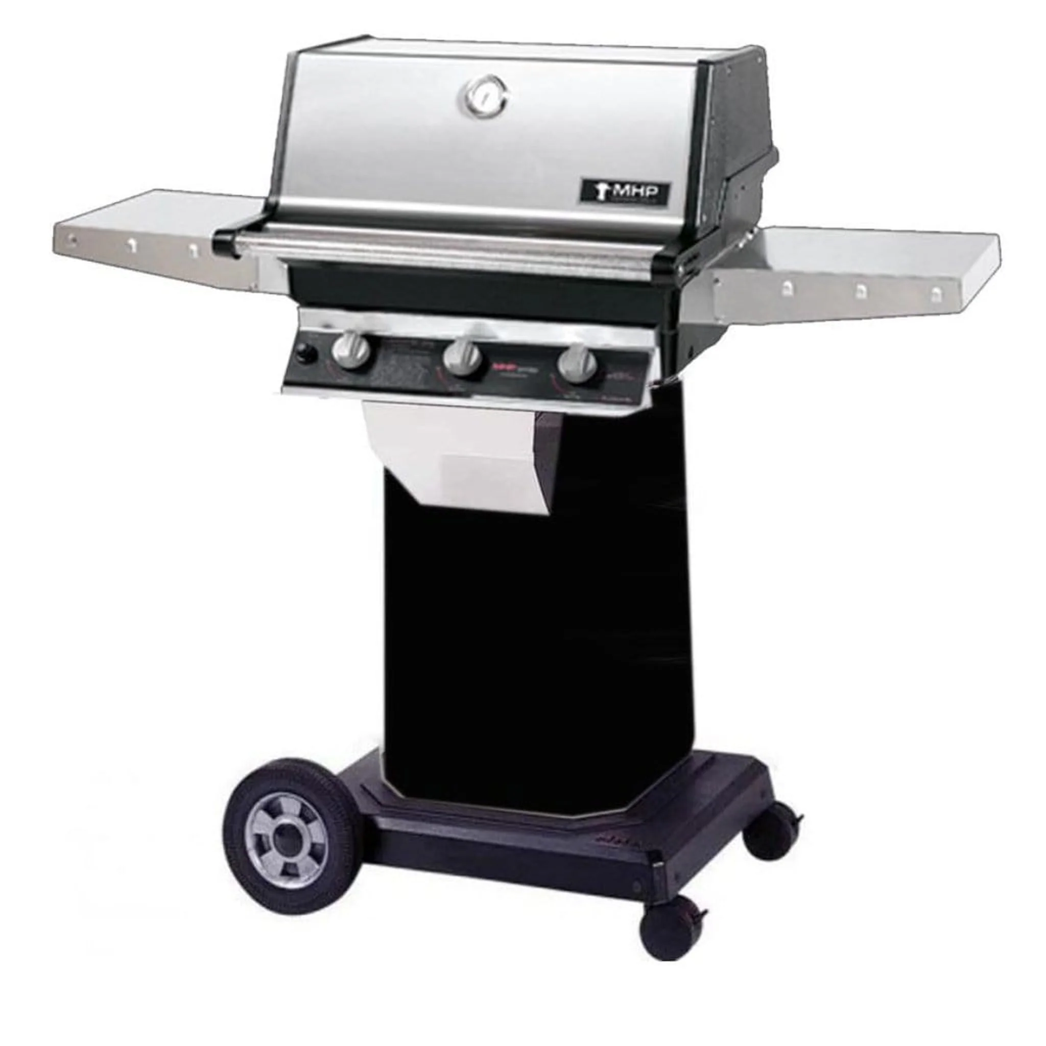 MHP TRG2 Stainless Steel Infrared Gas Grill Head With 2 Stainless Steel Shelves - Image 5