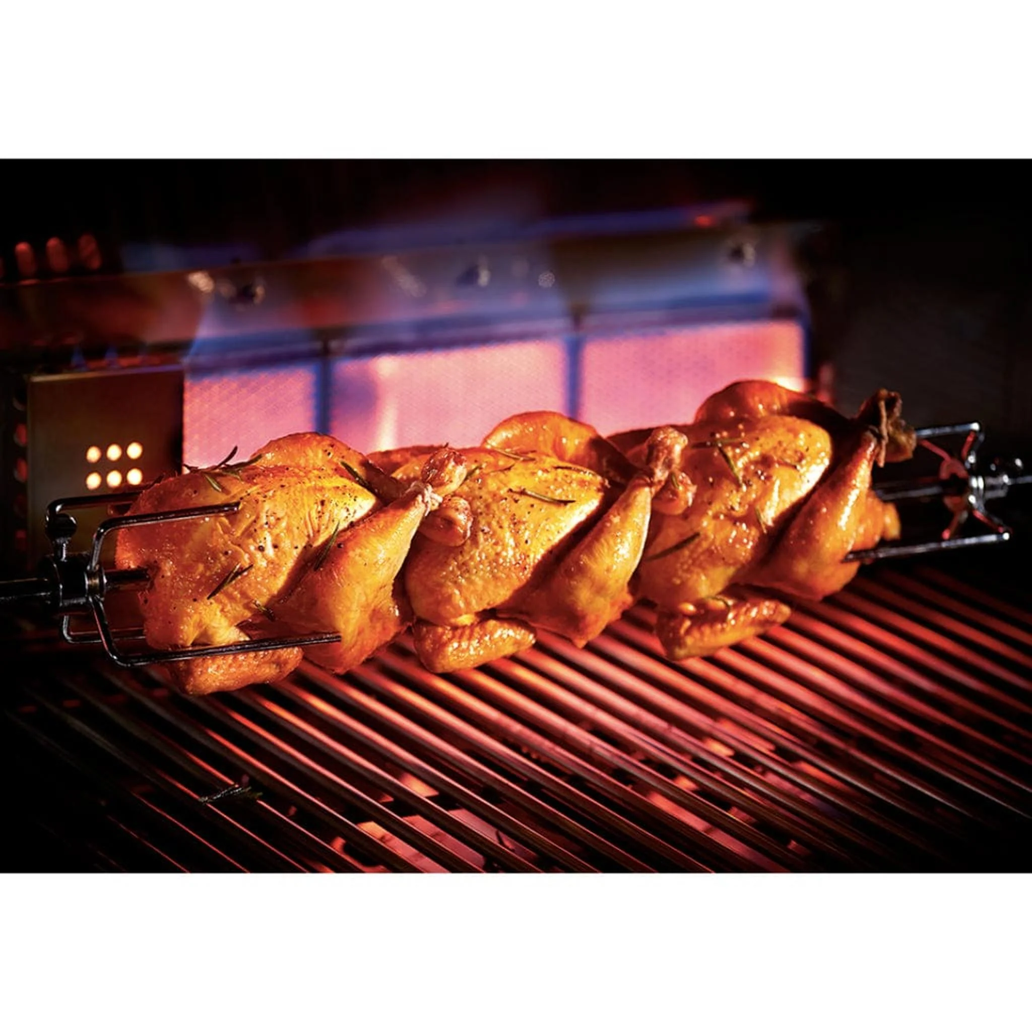 Mont Alpi 400 Deluxe Gas Island Grill with Infrared Side Burner & Rotisserie Kit - Image 8