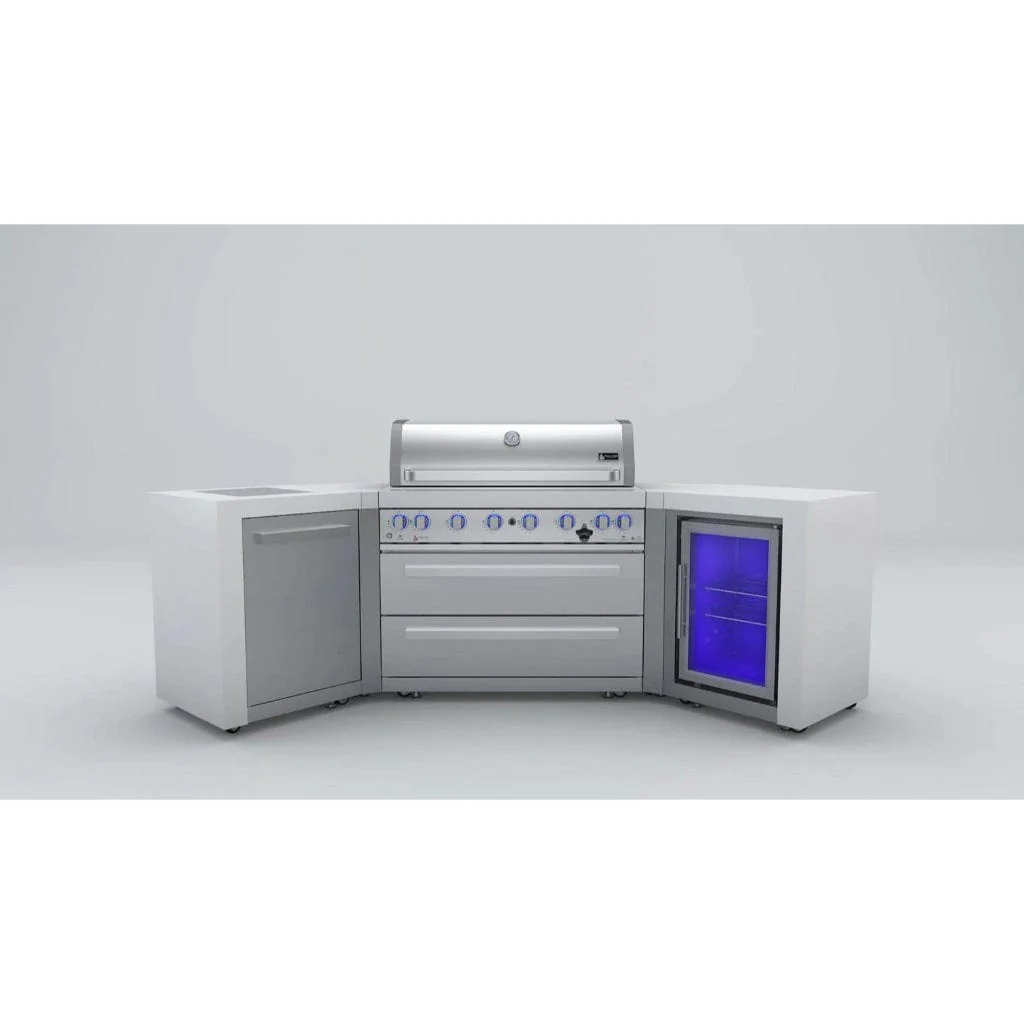 Mont Alpi 805 Deluxe Gas Island with 45 Degree Corners & Fridge Cabinet - Image 4