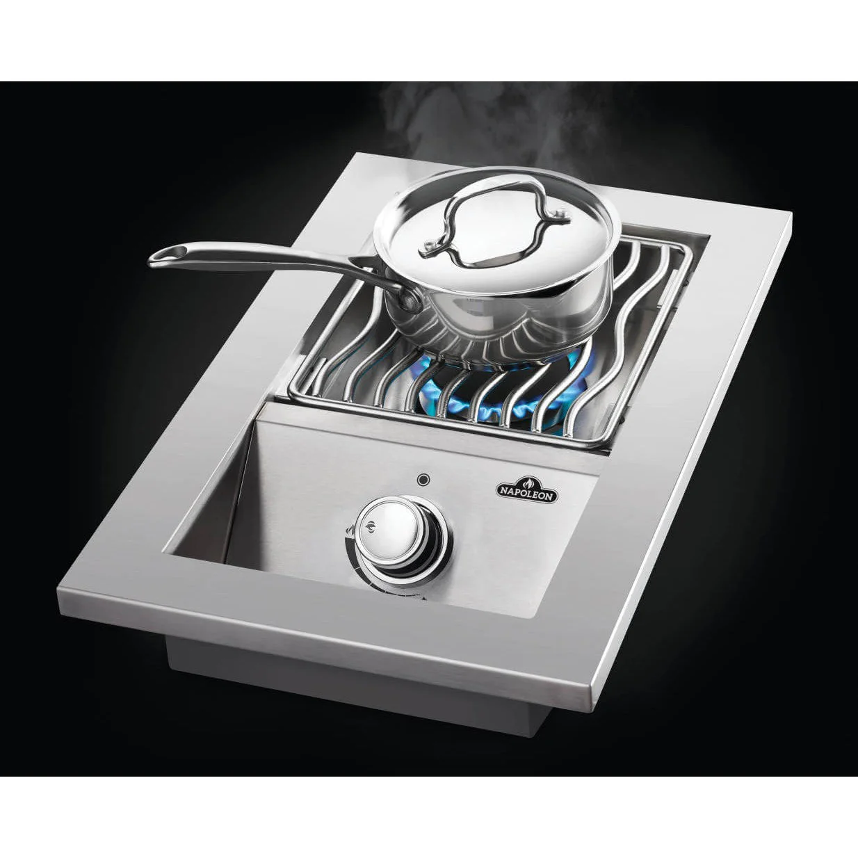 Napoleon Built-in 500 Series 13" Single Range Top Liquid Propane Burner With Stainless Steel Cover - Image 6